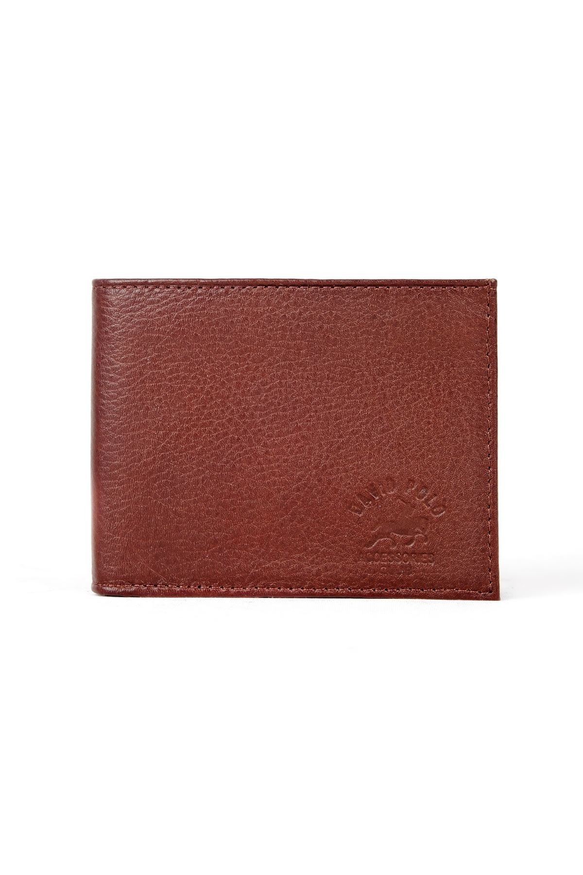 Erkek Hakiki Deri Cüzdan İçi Fermuar Detaylı