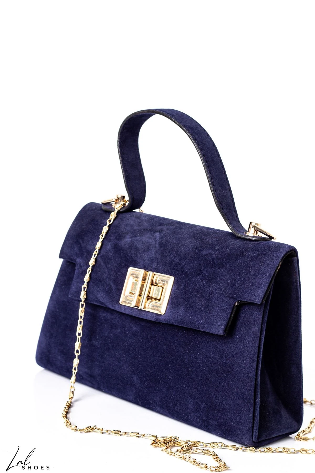 Süet SAPLI KLİPS KÜÇÜK EL ÇANTASI