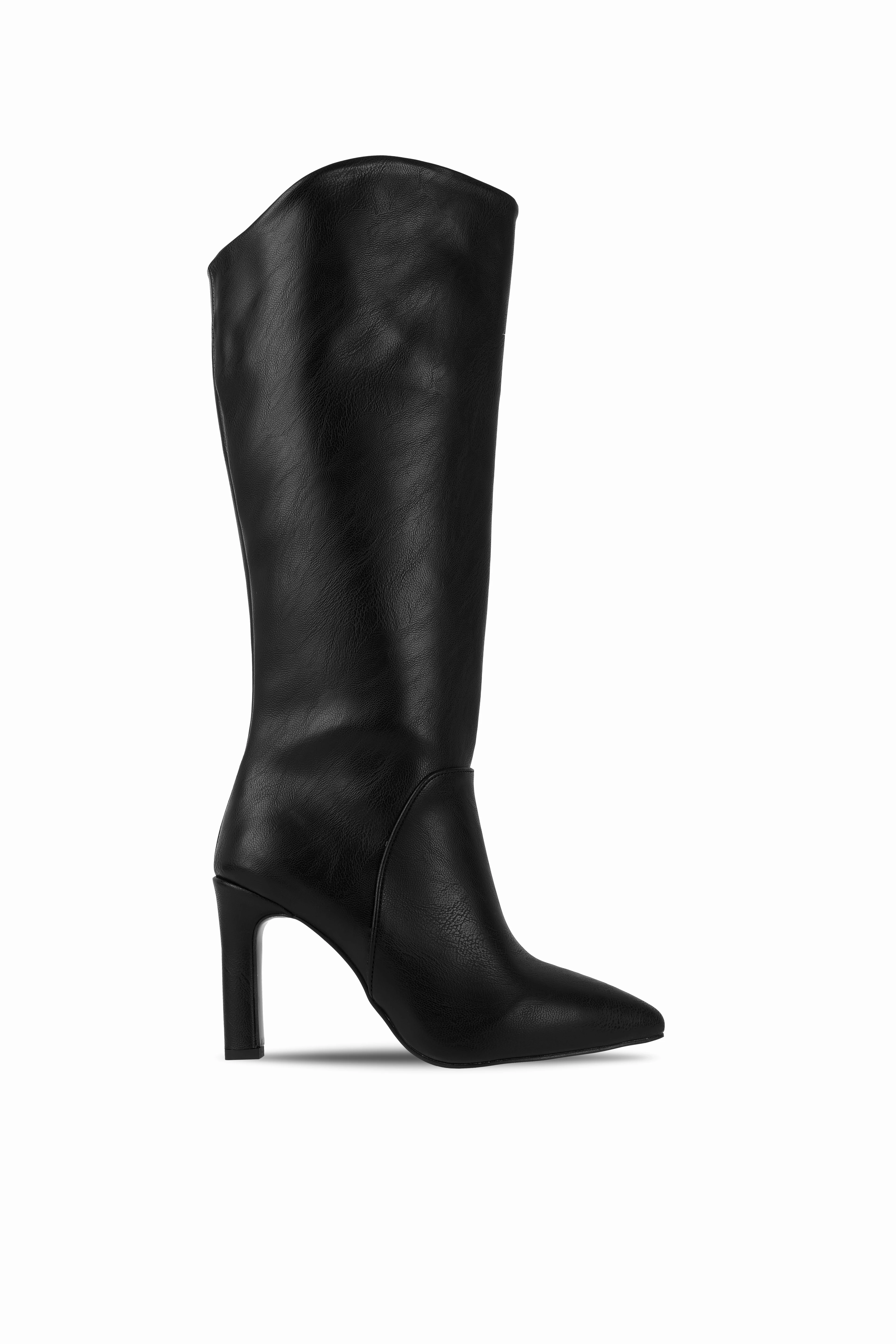 Raın Kadın Sivri Burun Topuklu Çizme(4182) - SİYAH