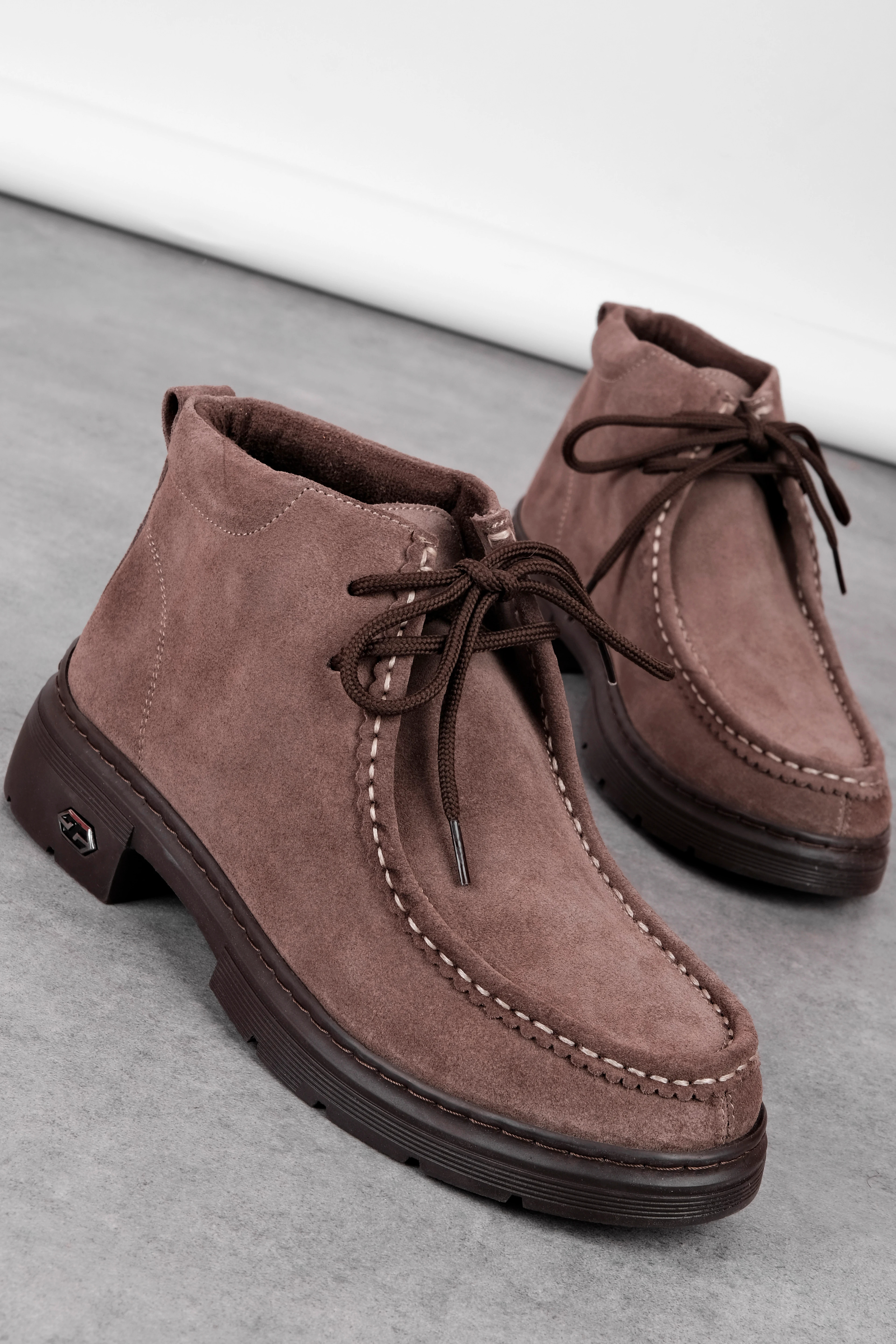 Phoka KAdın Hakiki Deri Dikişili Bağcıklı Bilek Boy Bot (B4281) - S.VİZYON