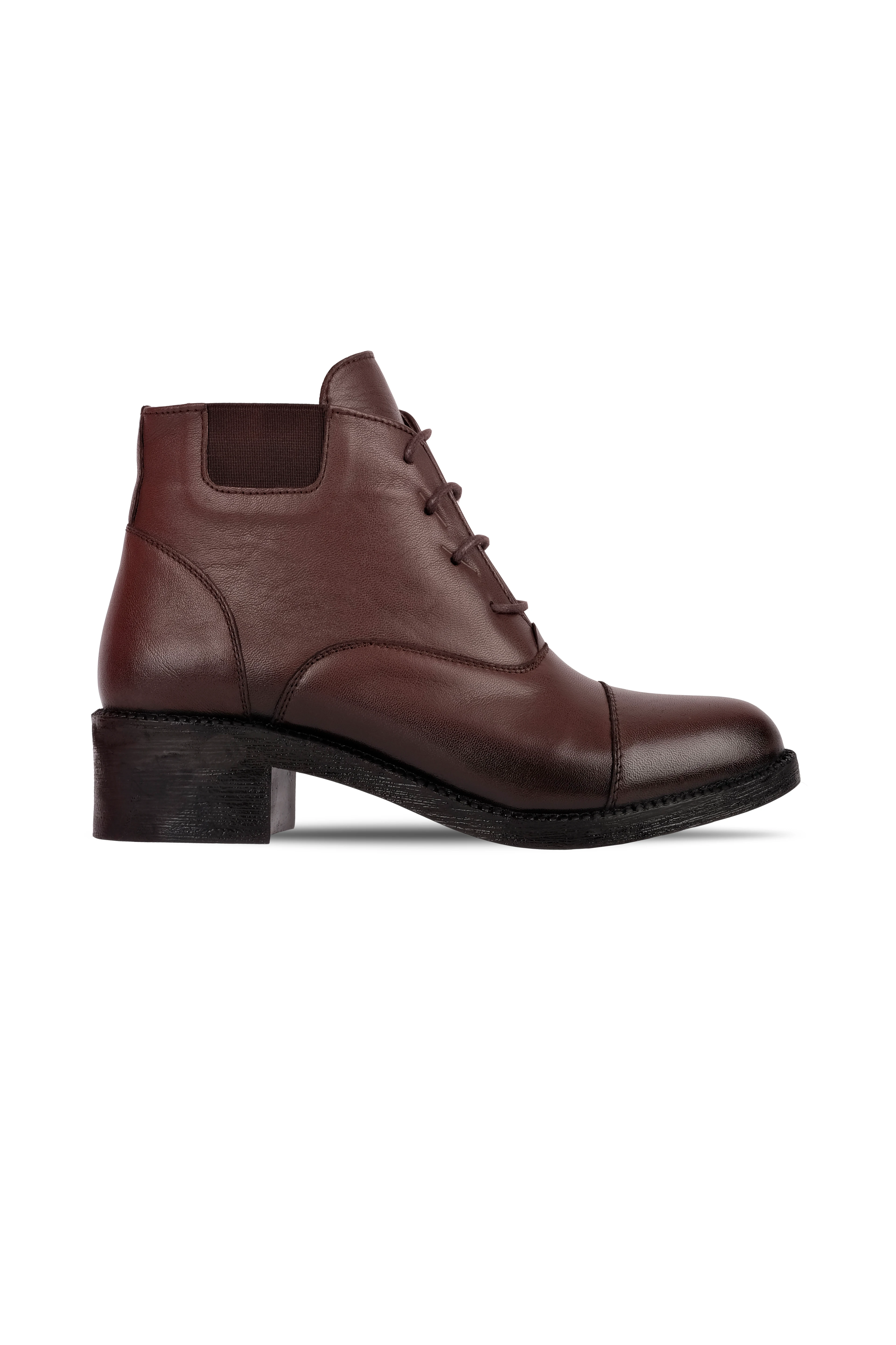 Lole Kadın Hakiki Deri Dikiş Detaylı Fermuarlı Bot