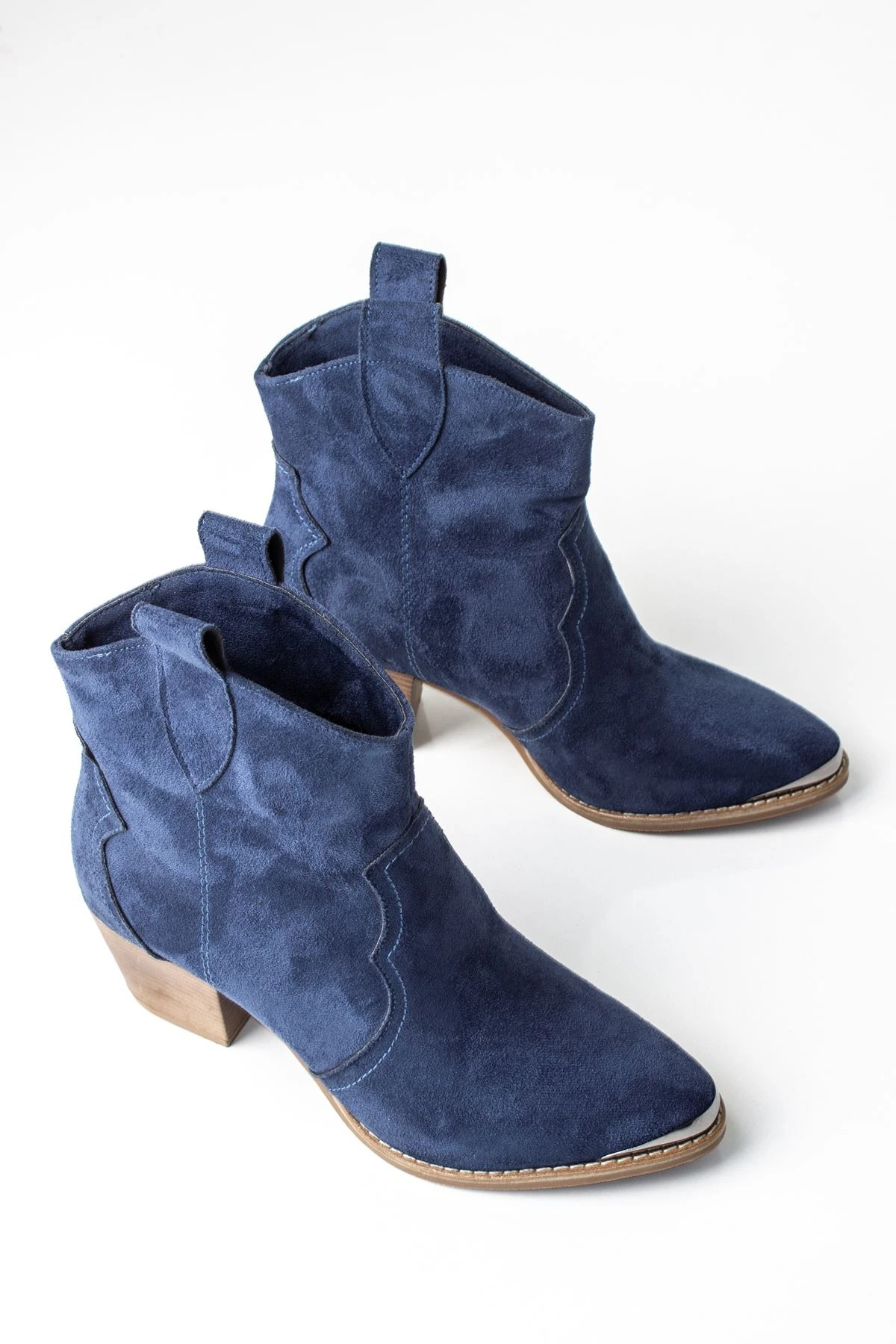 BRUSH KADIN KOVBOY KISA BOT - S.LACİVERT