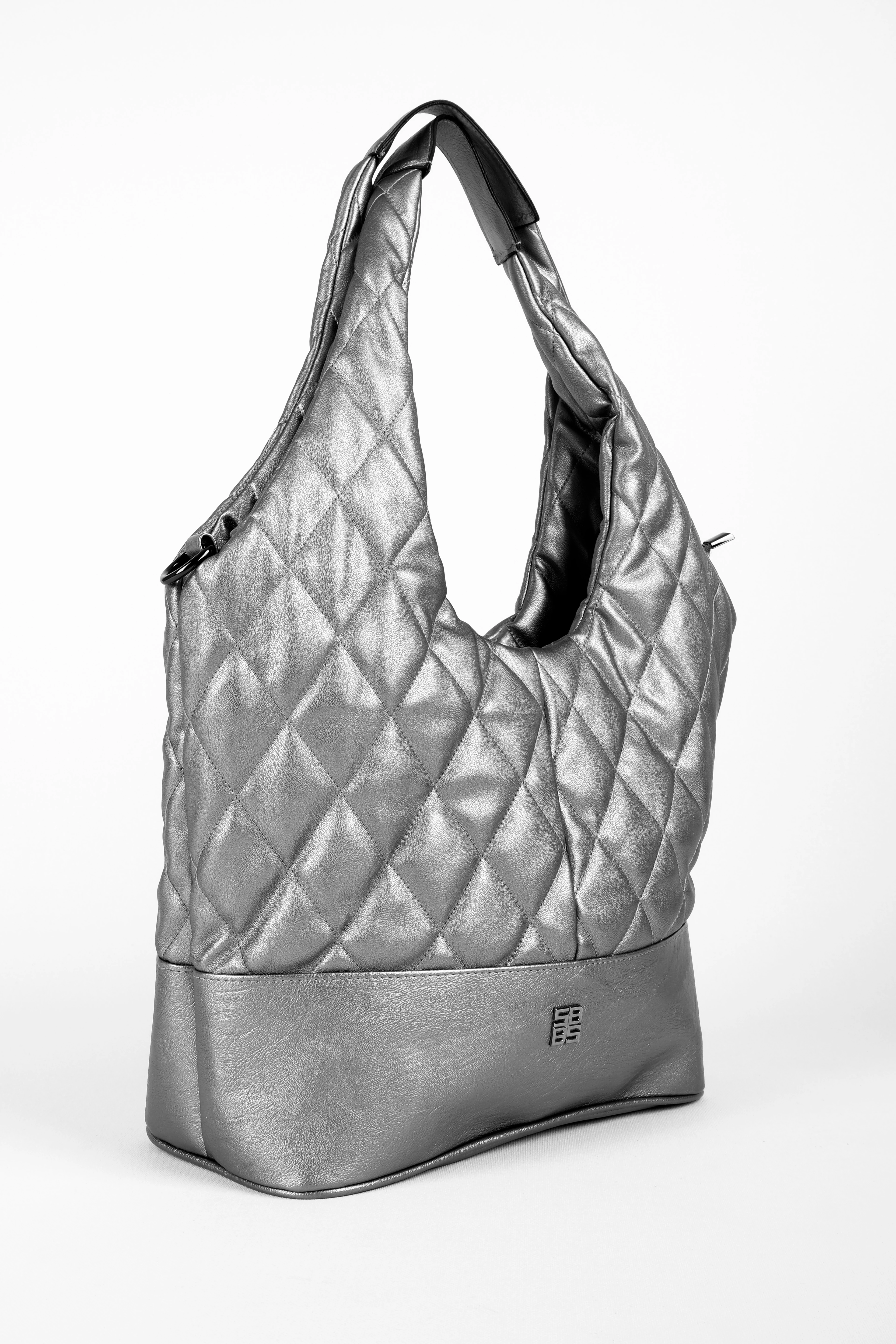 Kadın Büyük Boy Dikiş Detaylı Kol Çantası (2146) 2887 - GRİ