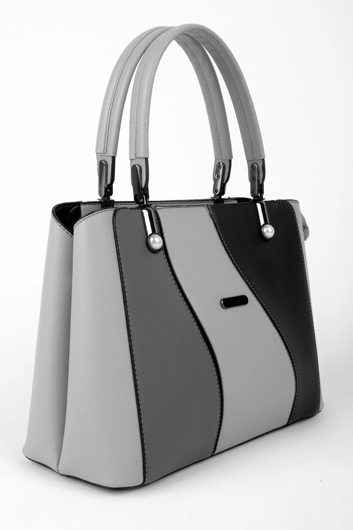 Kadın Küçük Boy Kumaş Detaylı El Çantası