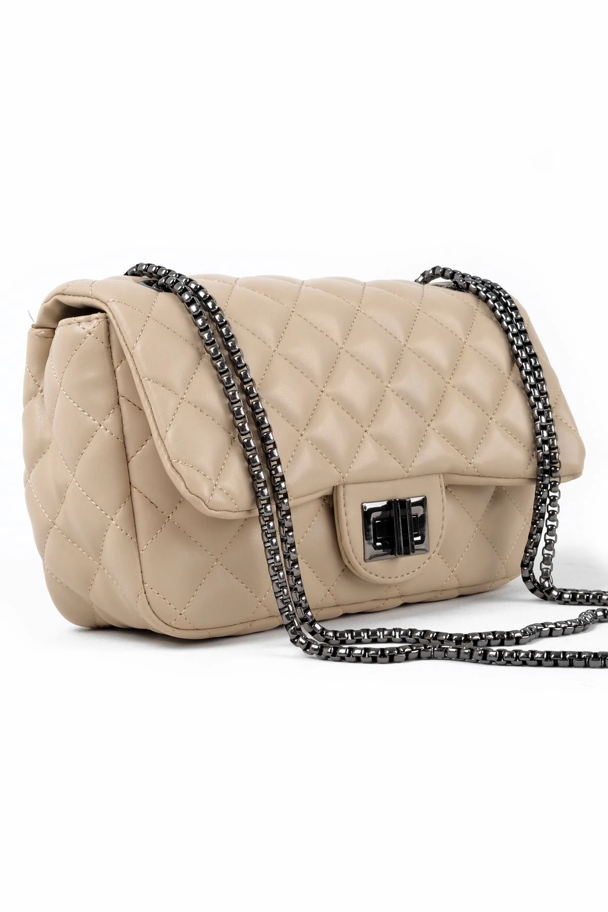 Kadın Omuz Çantası Dönmeli Klipsli(1233)