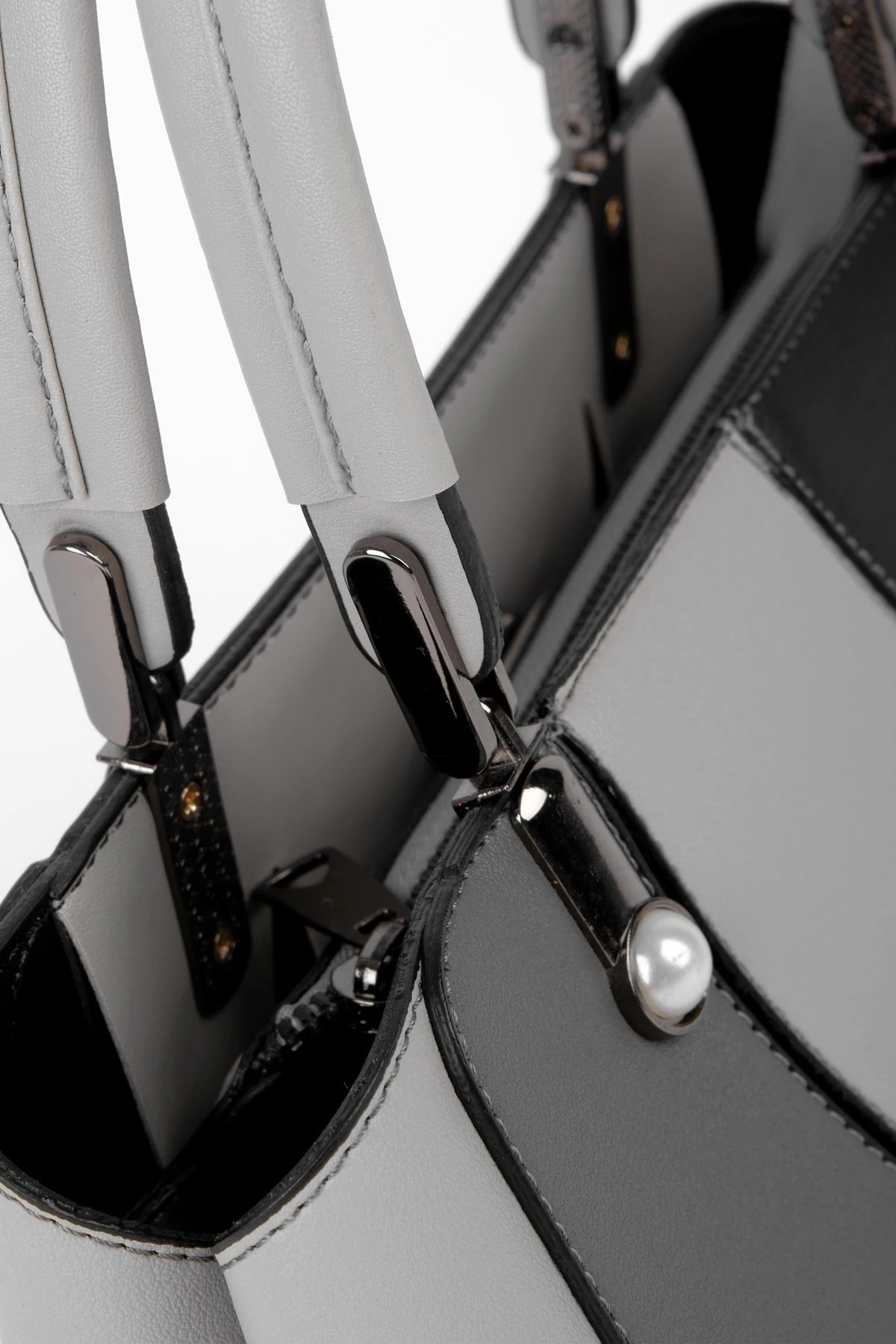 Kadın Küçük Boy Kumaş Detaylı El Çantası