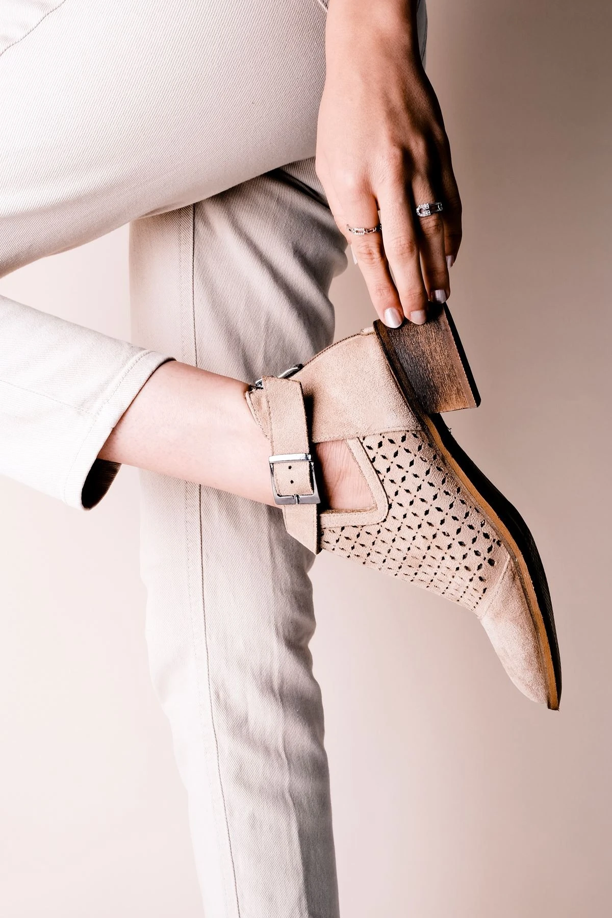 Samory Kemer detaylı Kadın Yazlık Bot