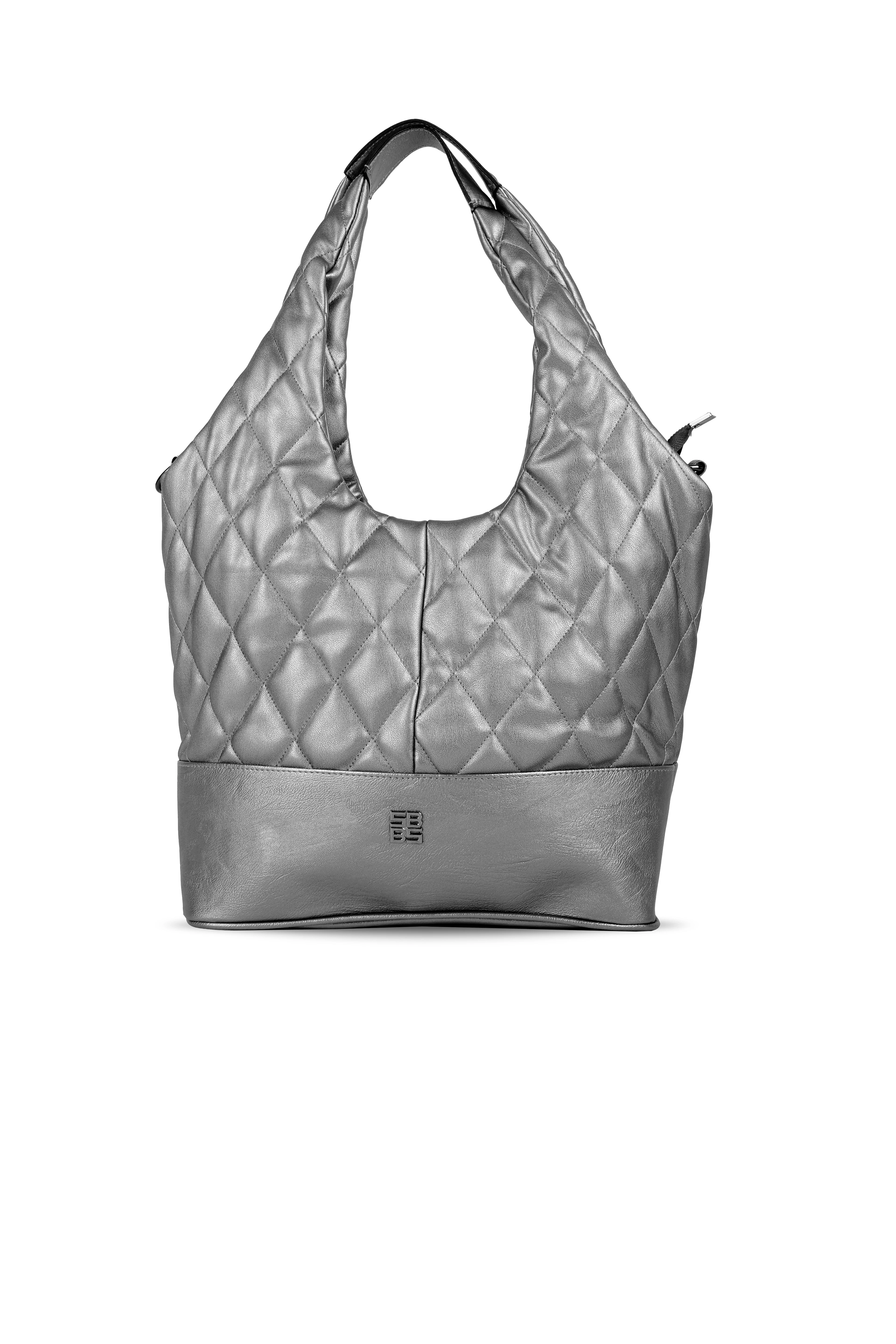 Kadın Büyük Boy Dikiş Detaylı Kol Çantası (2146) 2887 - GRİ