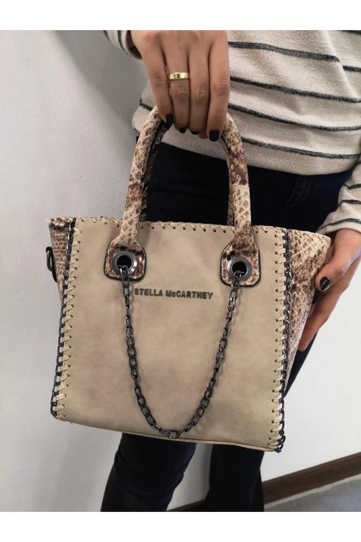 STELLA MACARTNEY KÜÇÜK NUBUK BAYAN ÇANTA