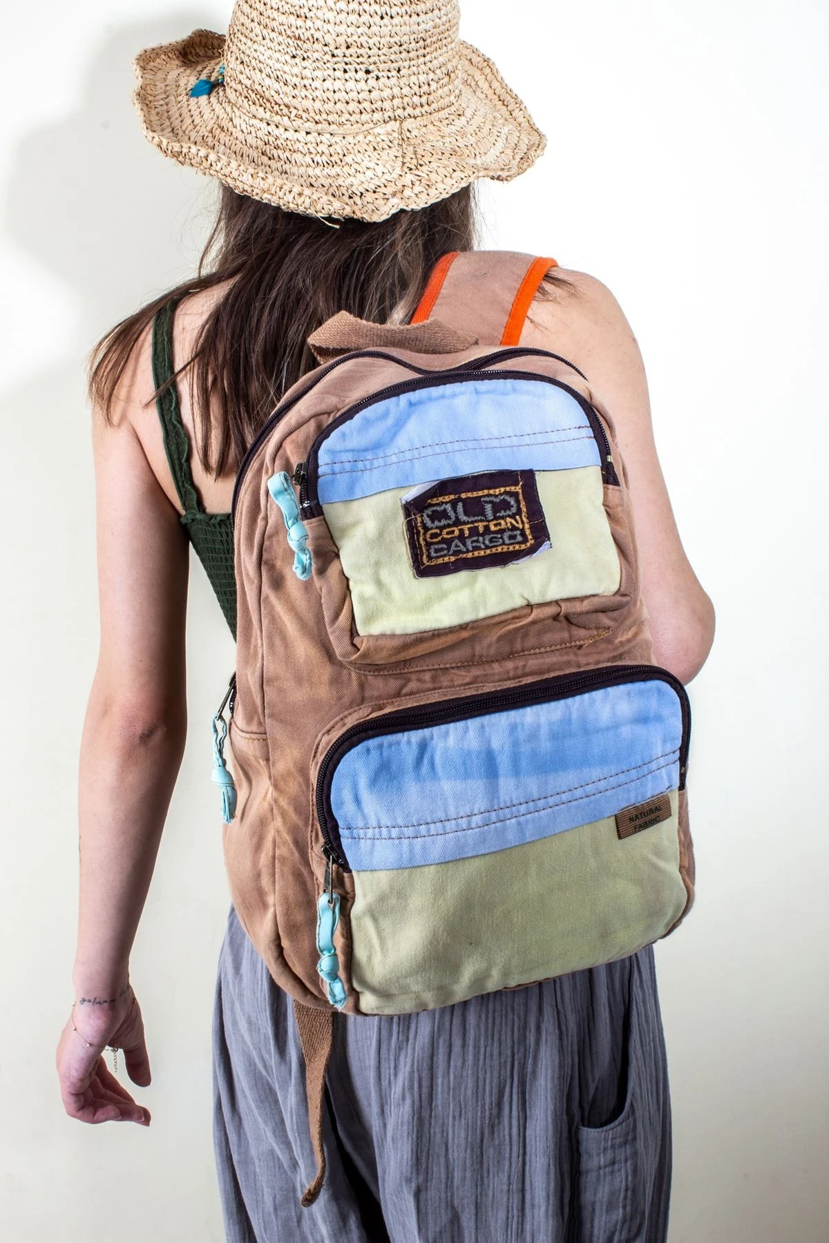 KADIN KOTON KARGO SIRT ÇANTASI