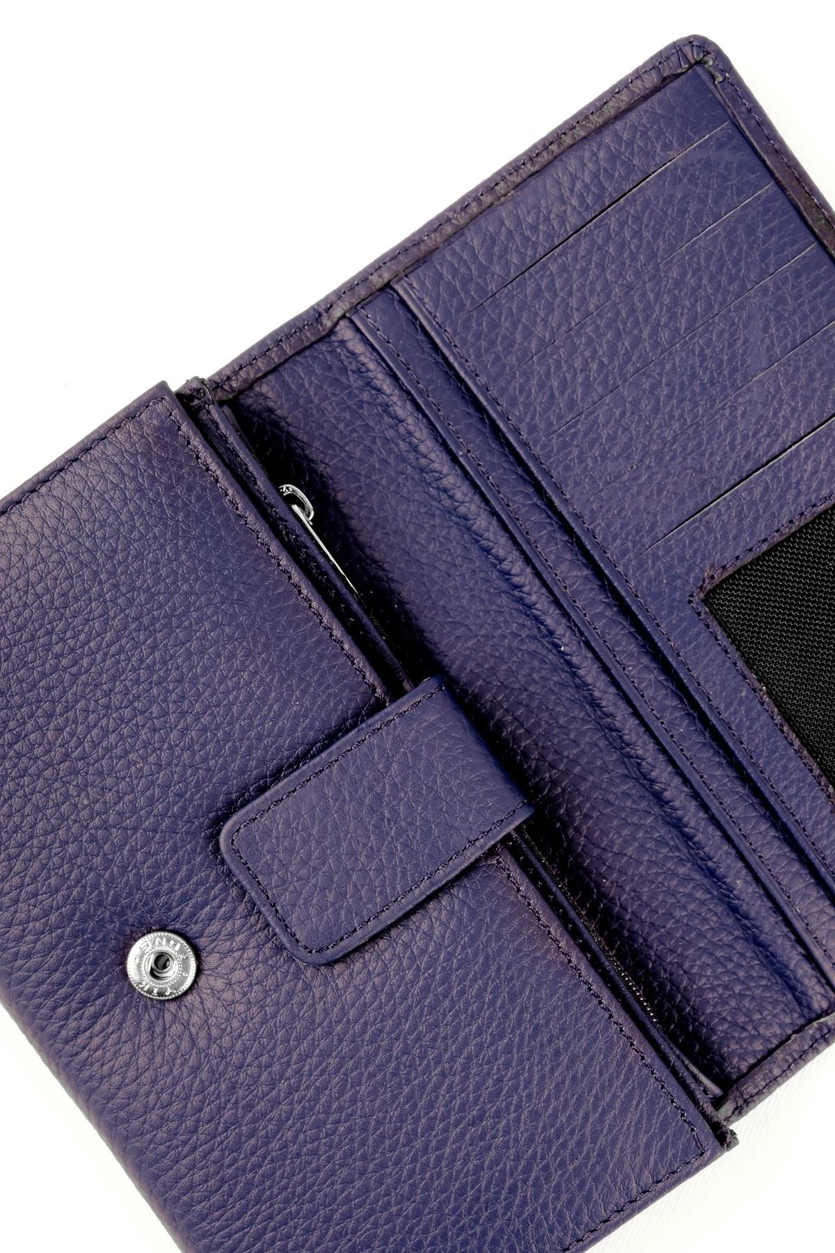 İçi Çıtçıtlı Hakiki Deri Kadın Cüzdan