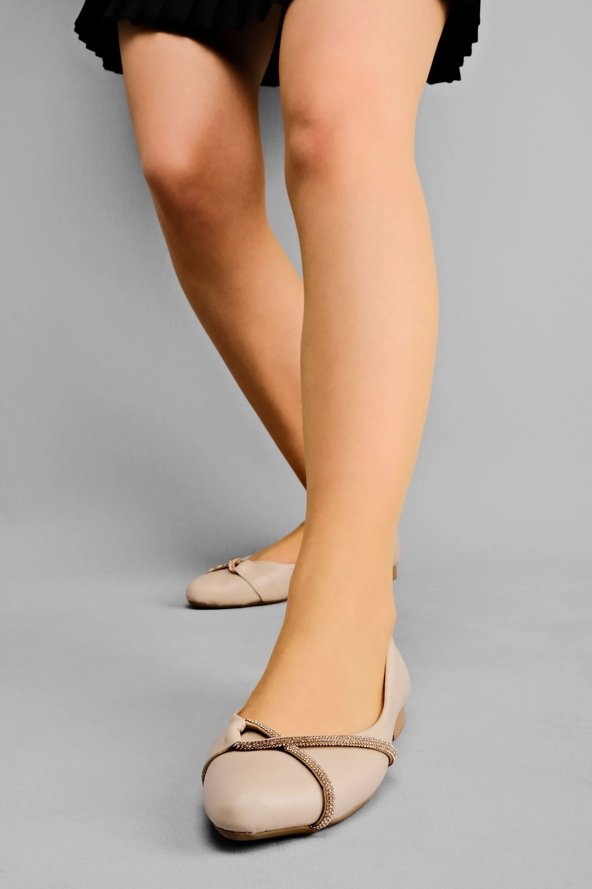 Moranta Kadın Taş Detaylı Babet