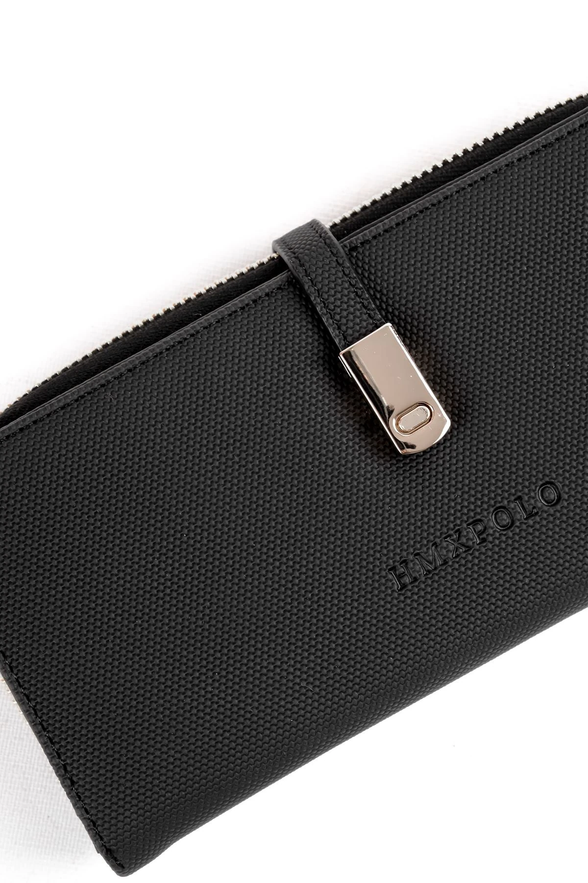 Kadın Klips Detaylı Fermuarlı Cüzdan 2782 - siyah
