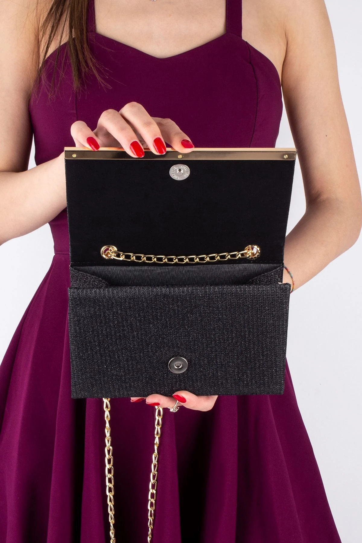 Kadın Abiye Çanta Zincir Saplı