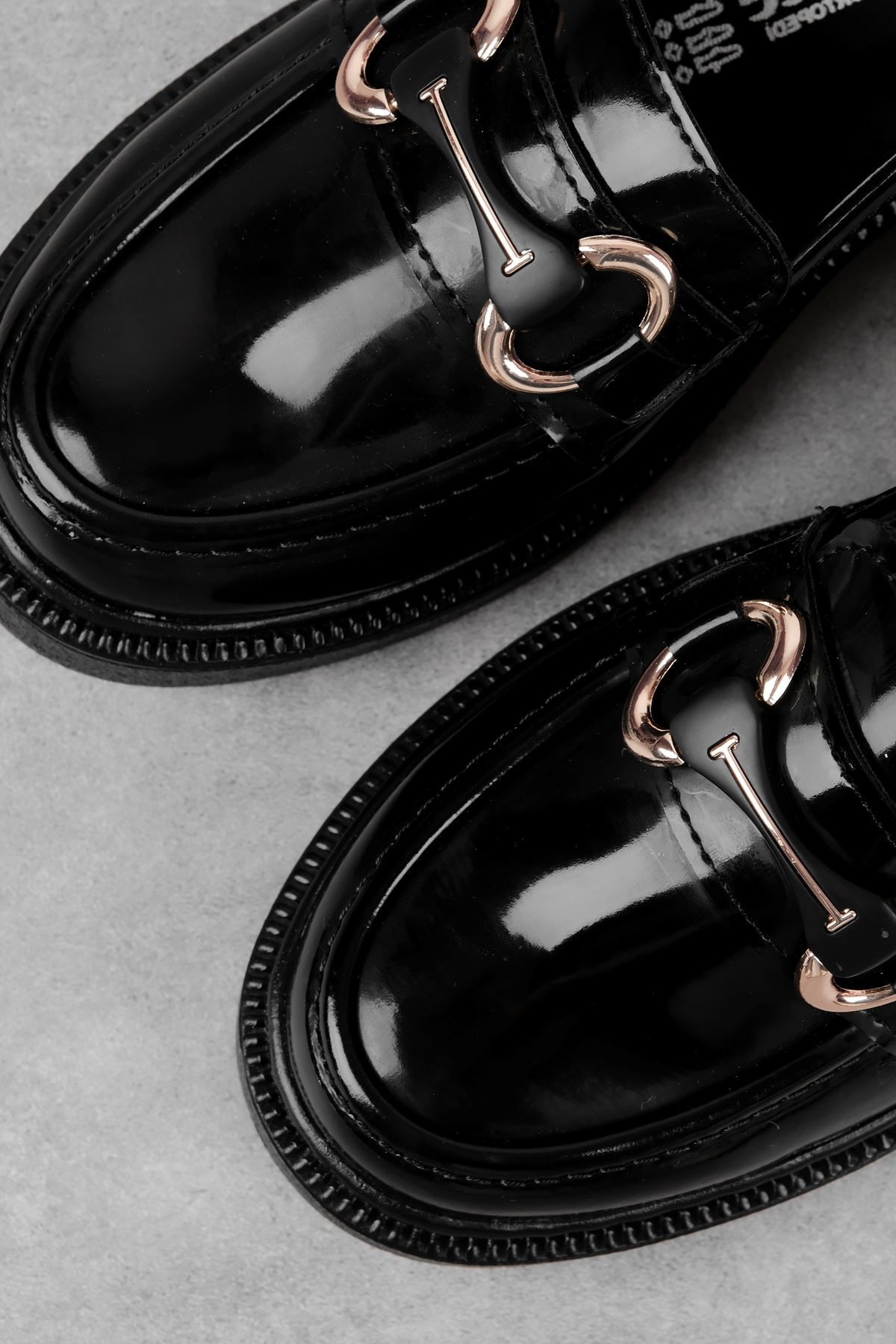 Proper Kadın Gold Toka Detaylı Loafer Ayakkabı