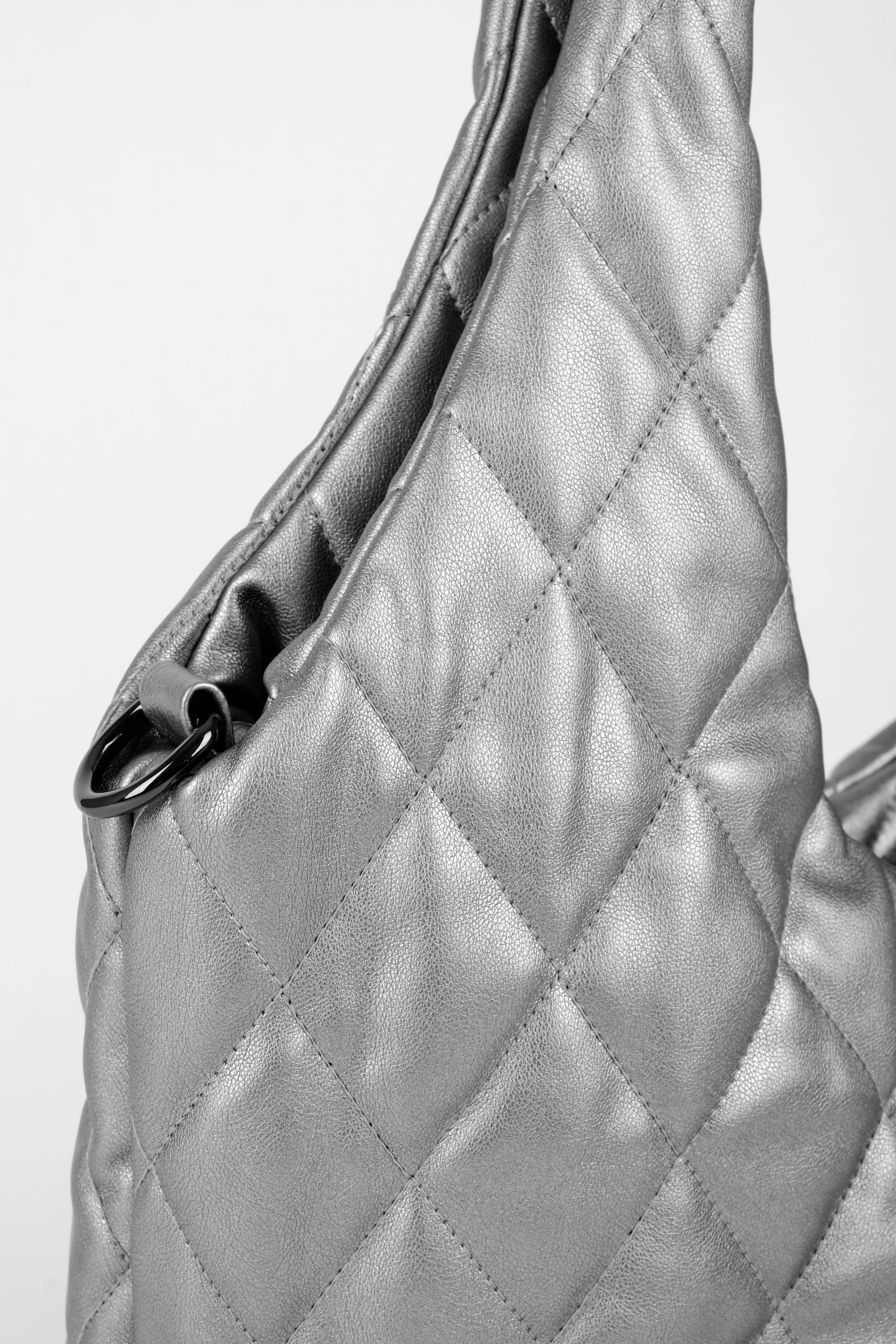 Kadın Büyük Boy Dikiş Detaylı Kol Çantası (2146) 2887 - GRİ