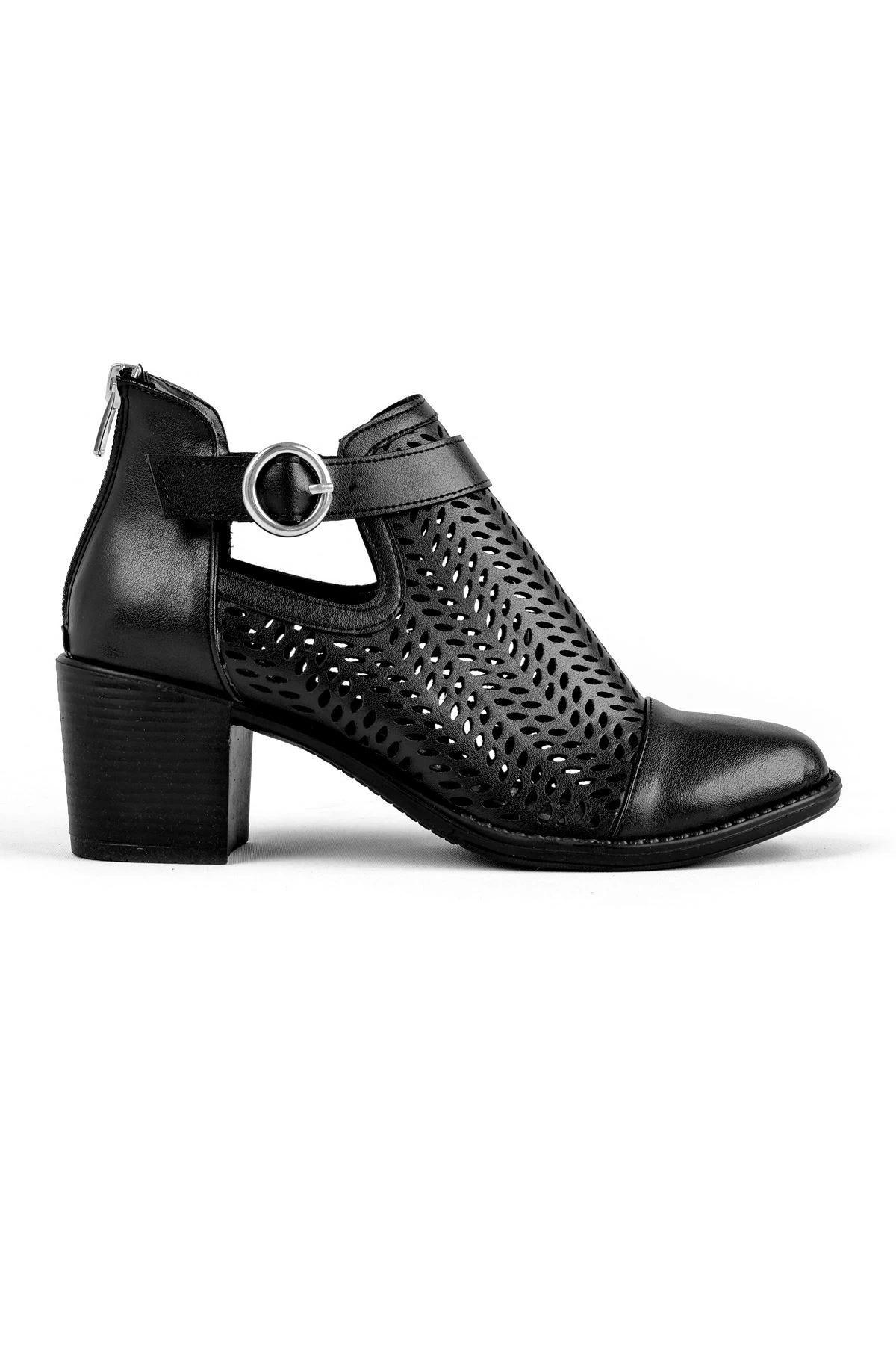 Adele Kadın Yazlık Delikli Bot 2236 - siyah
