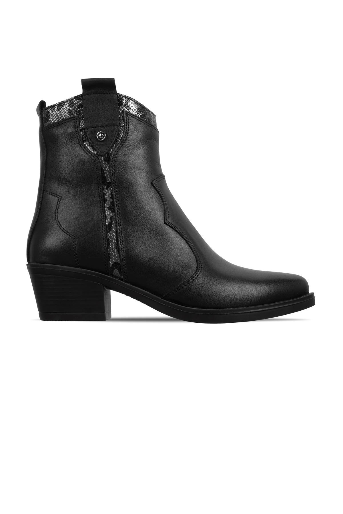 Catalina Kadın Hakiki Deri Dikiş Detaylı Kovboy Bot b4152