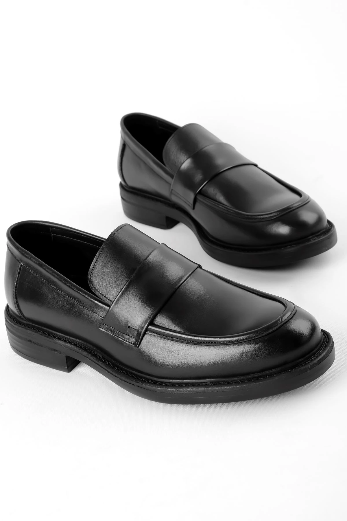 Jesus Erkek Hakiki Deri Bant Detaylı Dikişli Günlük Ayakkabı