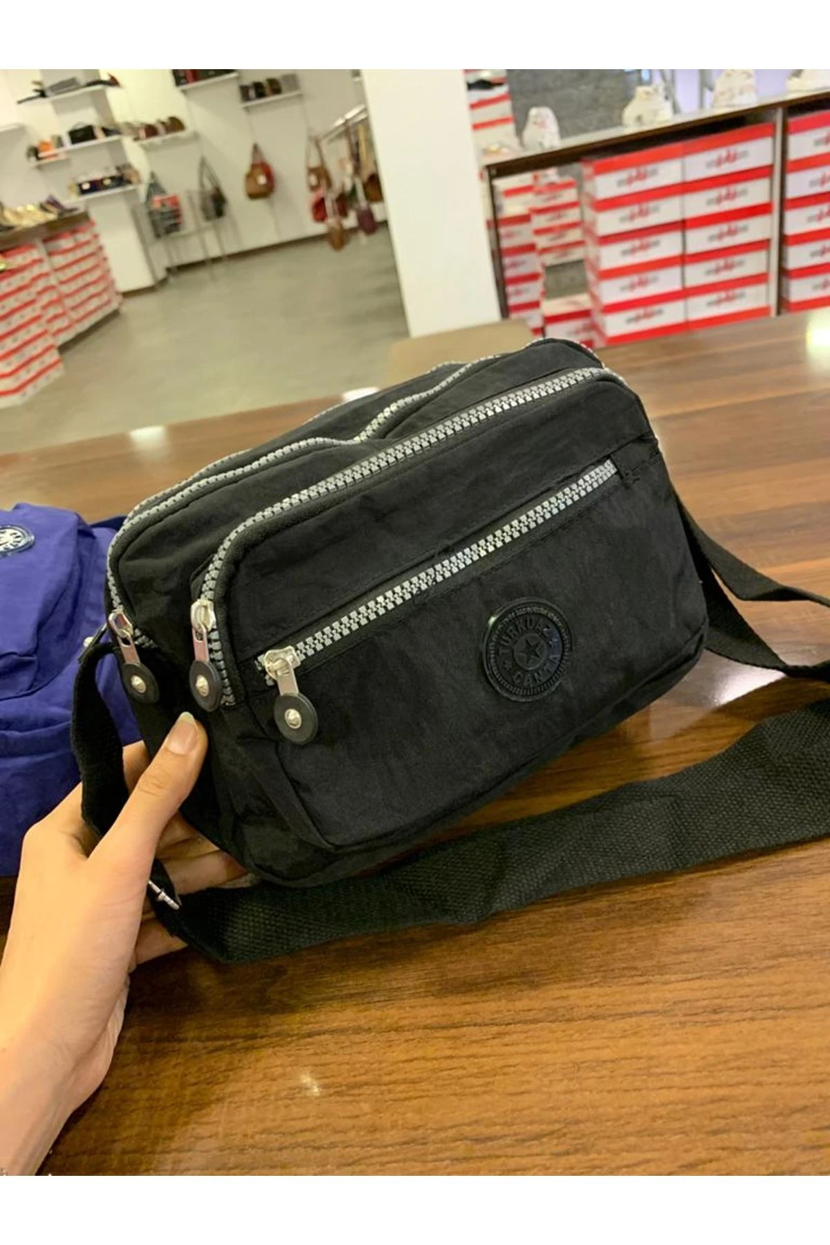 KUMAŞ KÜÇÜK CAPRAZ BAYAN ÇANTASI