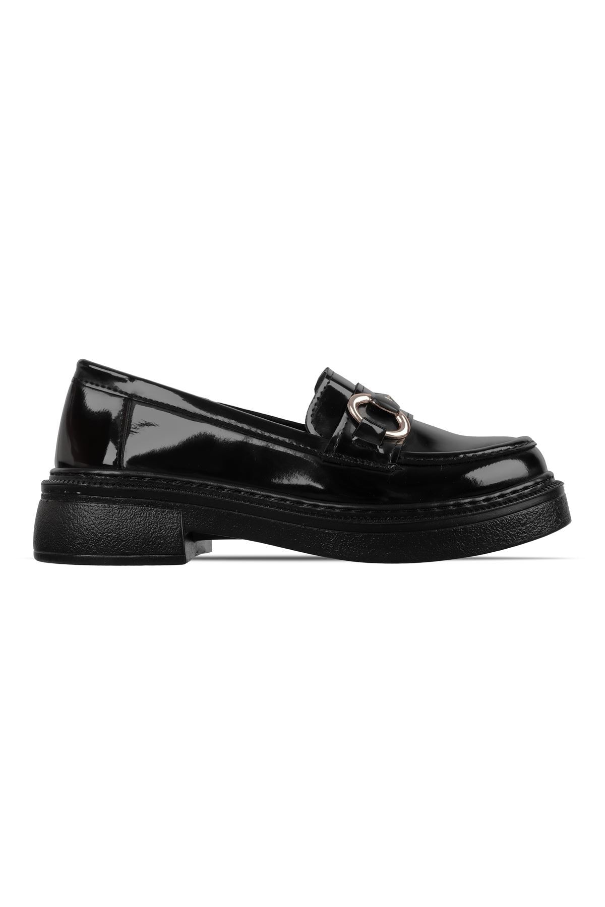Proper Kadın Gold Toka Detaylı Loafer Ayakkabı
