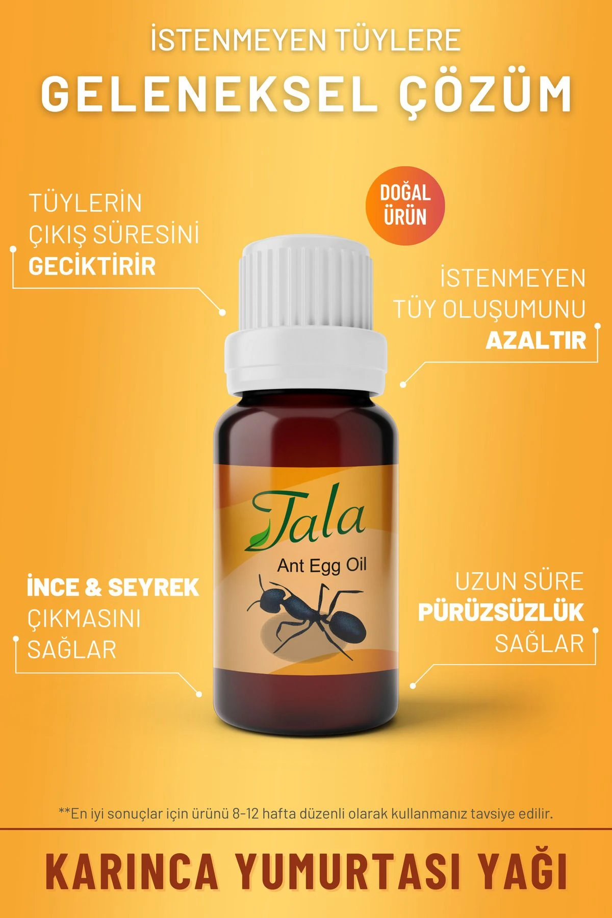 Karınca Yumurtası Yağı Tüy Azaltıcı Tüy İnceltici Tüy Dökücü 20 ML