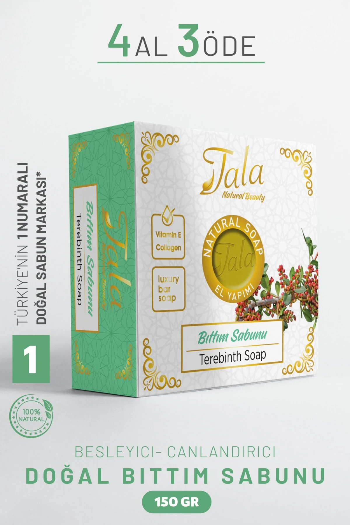 Bıttım Sabunu Doğal Bitkisel Temizleyici ve Bakım Sabunu 150 Gr