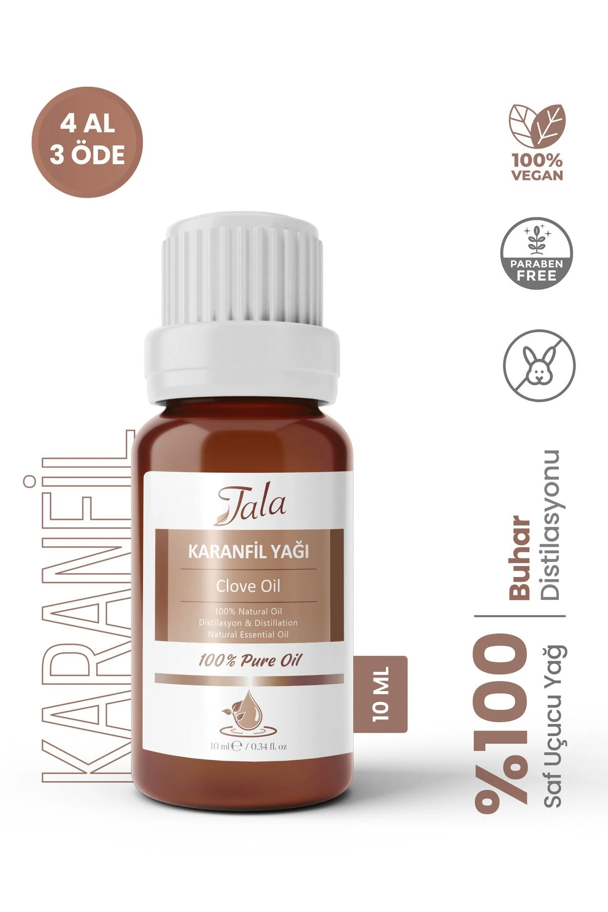 Karanfil Yağı %100 Saf Ve Doğal 10 Ml