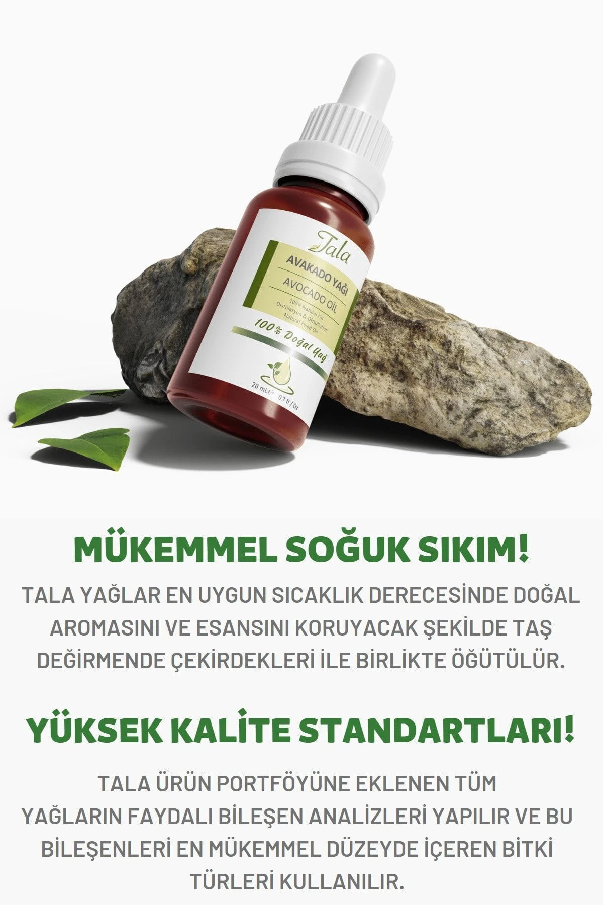 Avakado Yağı %100 Saf Ve Doğal Soğuk Sıkım 20 Ml