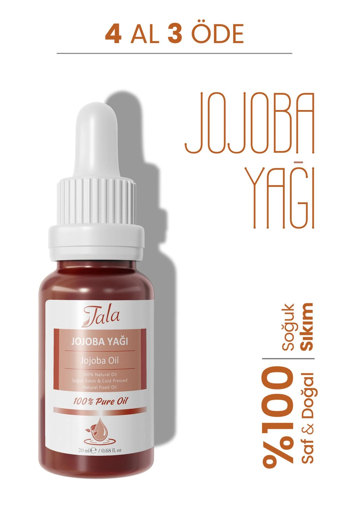 Jojoba Yağı %100 Saf Ve Doğal Soğuk Sıkım 20 Ml