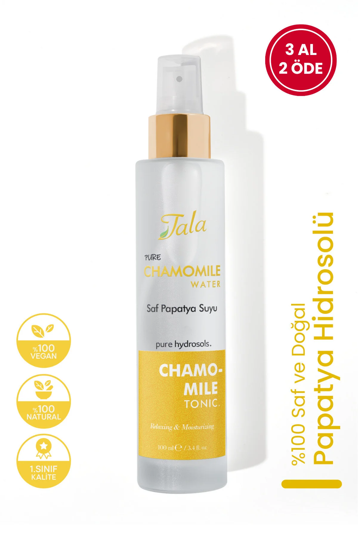 Papatya Suyu %100 Saf ve Doğal Rahatlatıcı ve Nemlendirici Tonik Papatya Hidrosolü 100 Ml