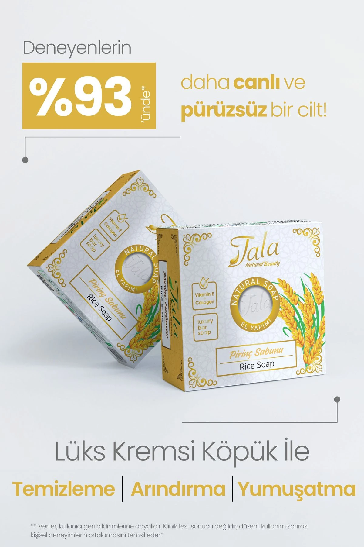 Pirinç Sabunu Doğal Cilt Beyazlatıcı Aydınlatıcı 150 Gr