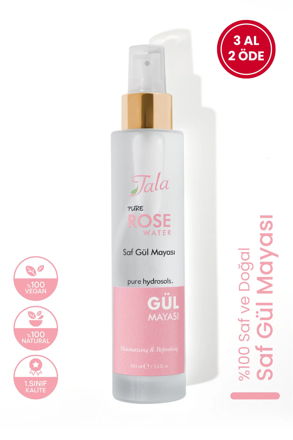 Gül Mayası %100 Saf Gül Suyu Gözenek Sıkılaştırıcı Aydınlatıcı ve Arındırıcı Tonik 100 Ml