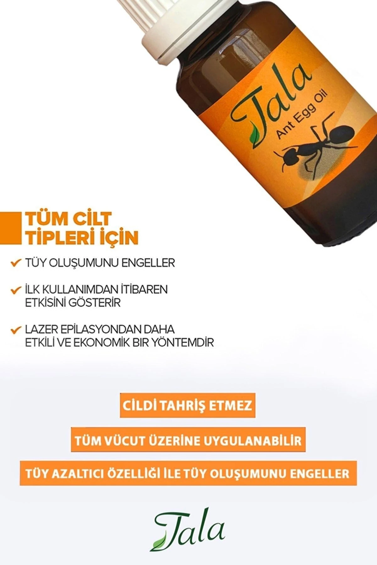 Karınca Yumurtası Yağı Tüy Azaltıcı Tüy İnceltici Tüy Dökücü 20 ML