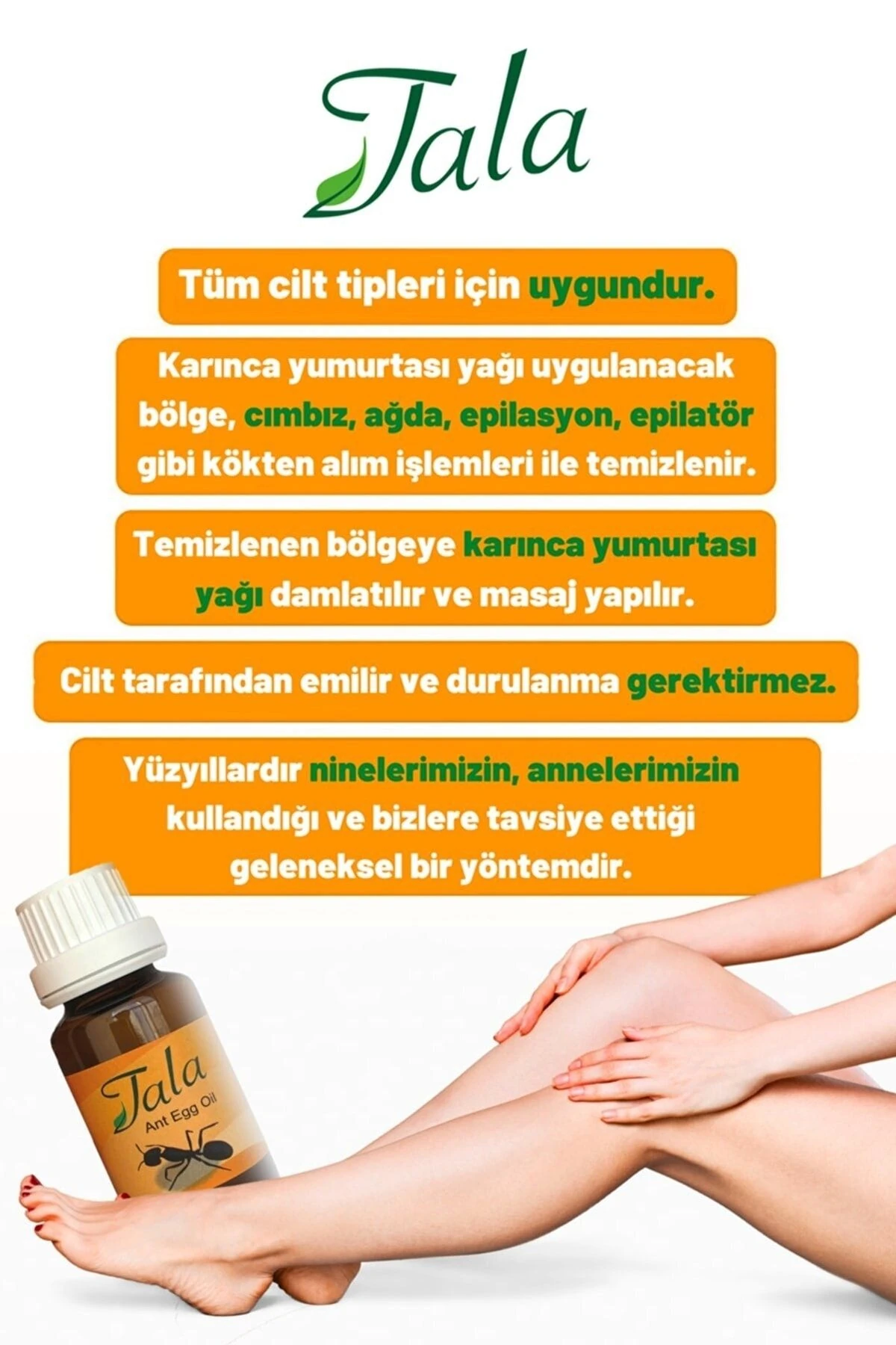 Karınca Yumurtası Yağı Tüy Azaltıcı Tüy İnceltici Tüy Dökücü 20 ML