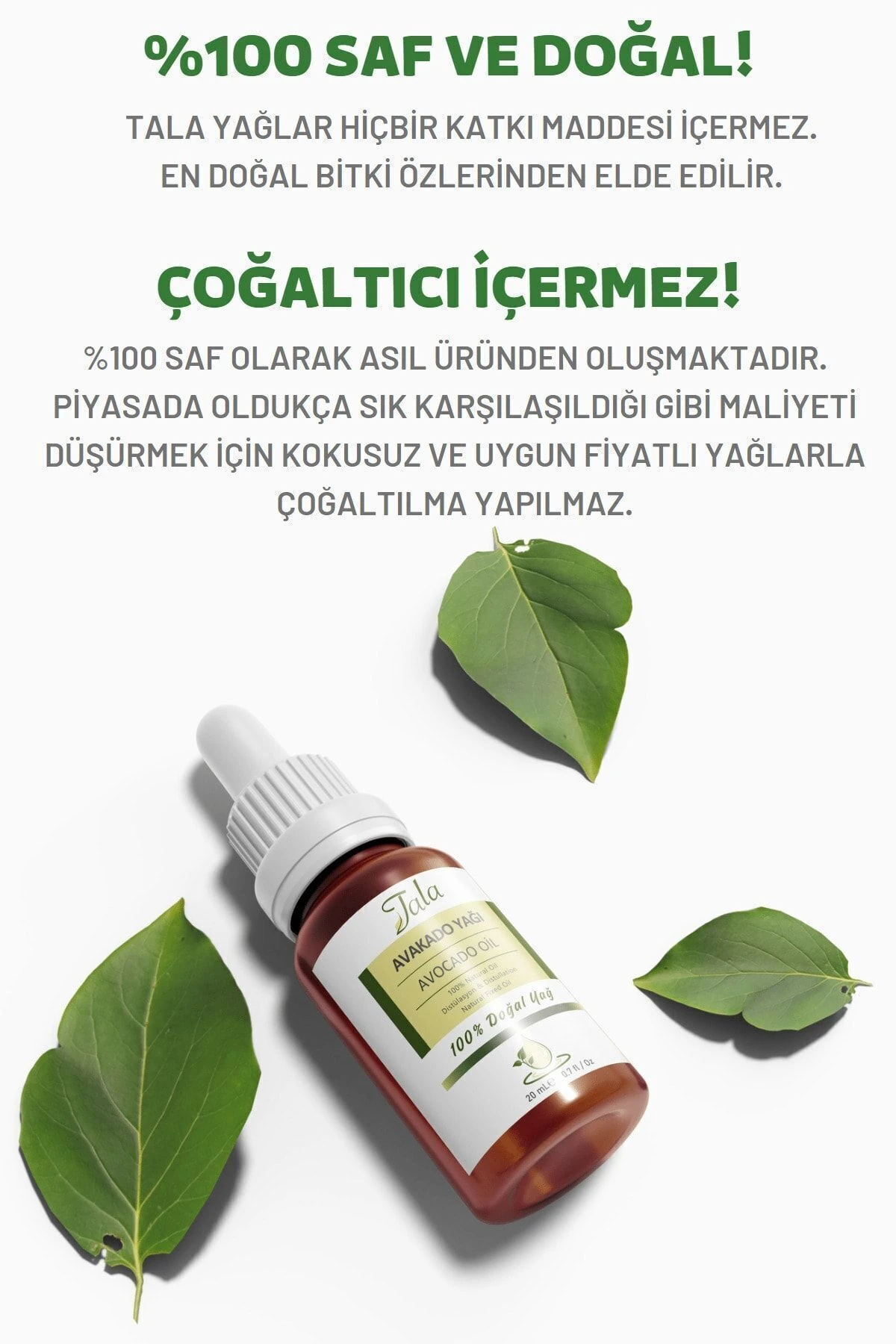 Avakado Yağı %100 Saf Ve Doğal Soğuk Sıkım 20 Ml
