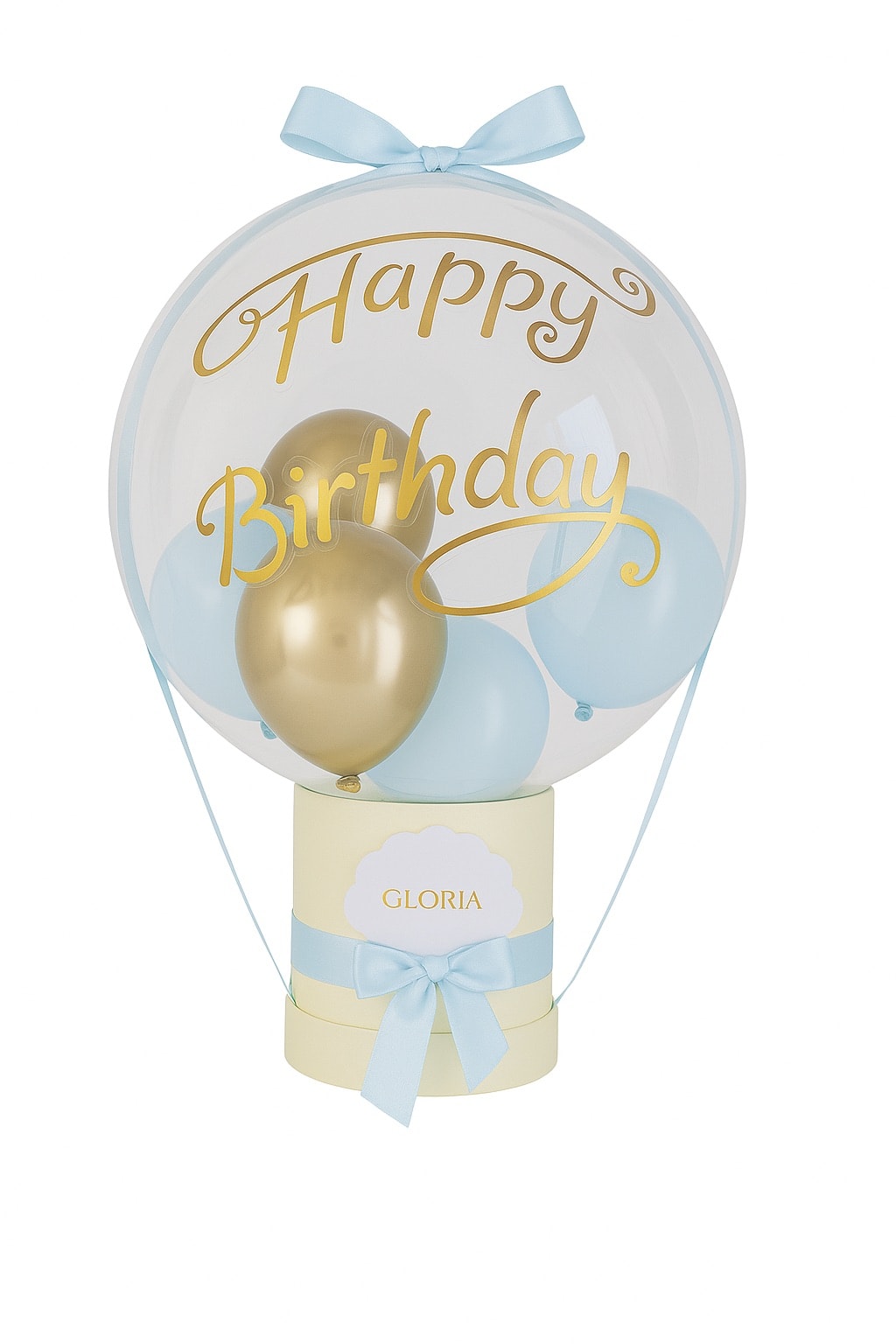 Premium Balon Hediye Paketi (Mavi)