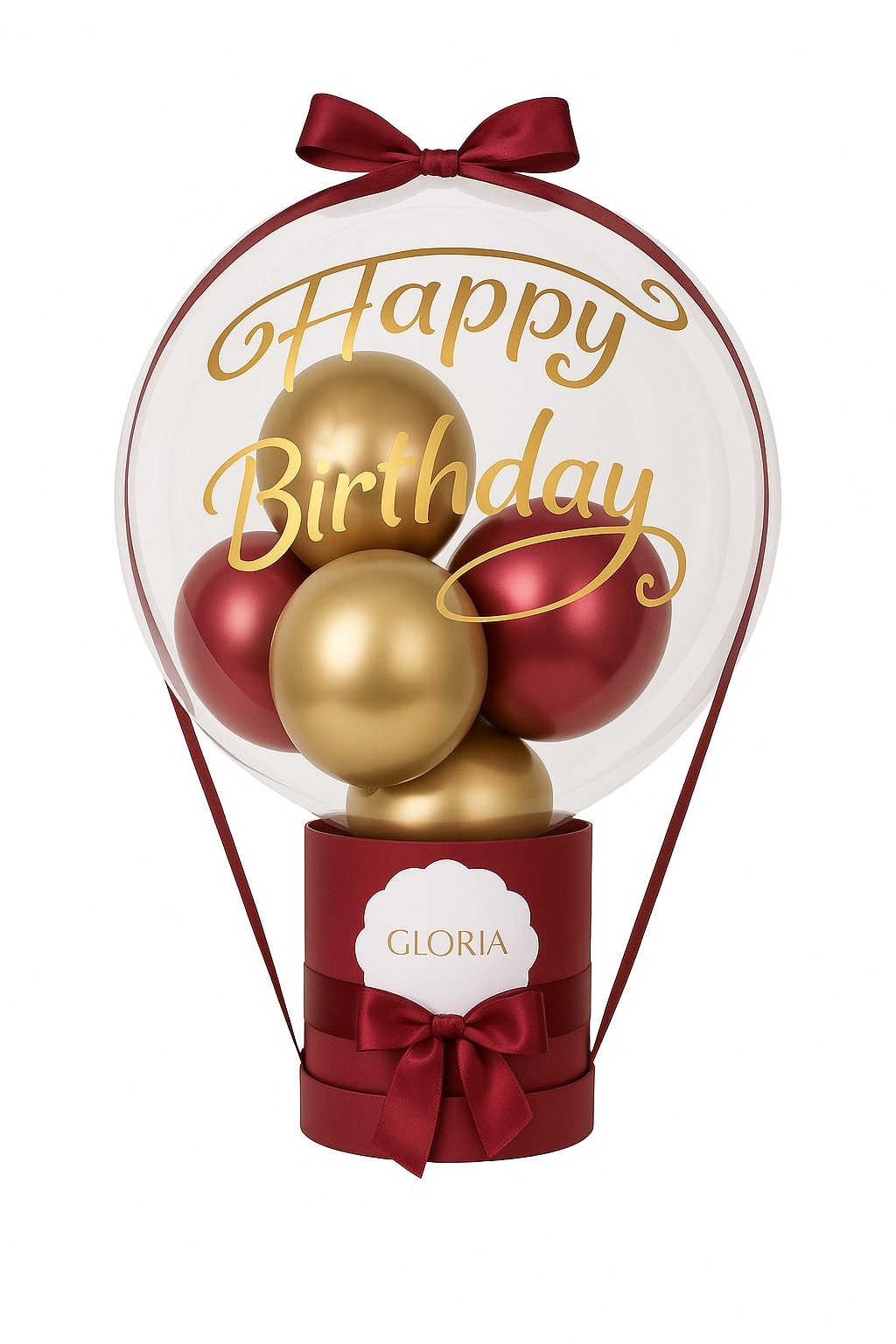 Premium Balon Hediye Paketi (Kırmızı) 