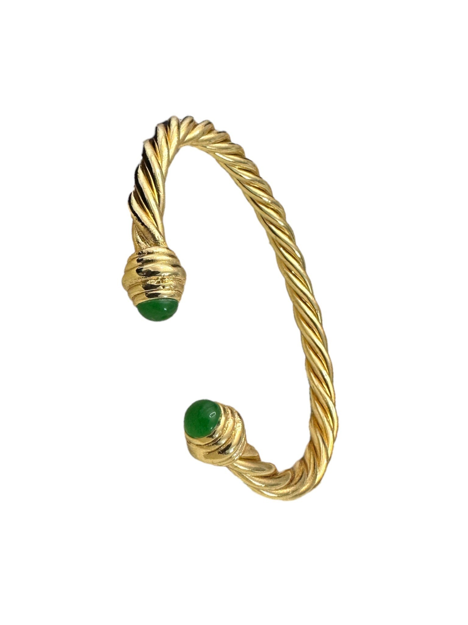 Bella Green Twist Bracelet