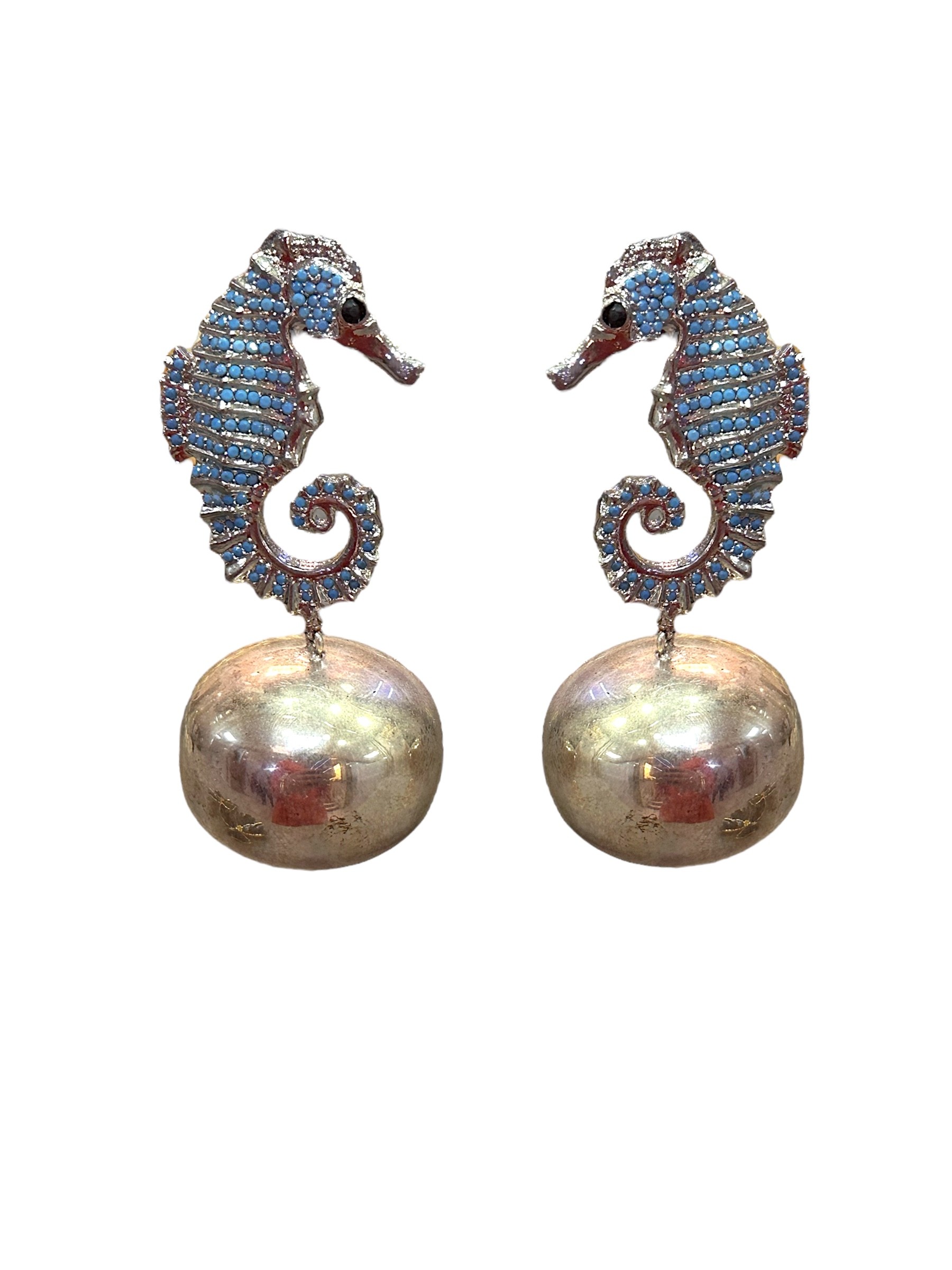 Seahorse Pearl Earring