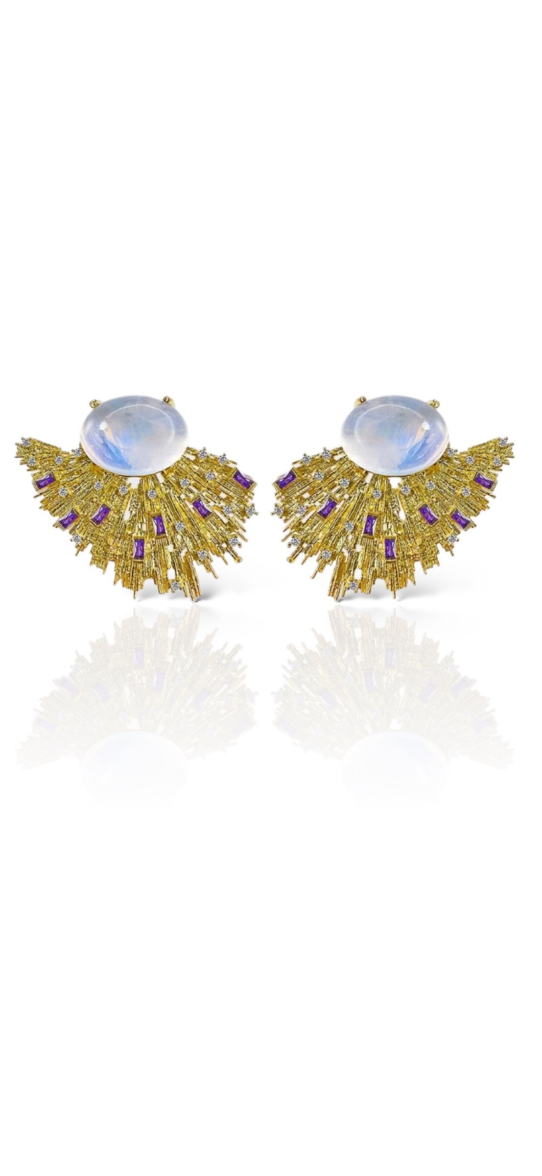 Sofia Moon Stone Earring
