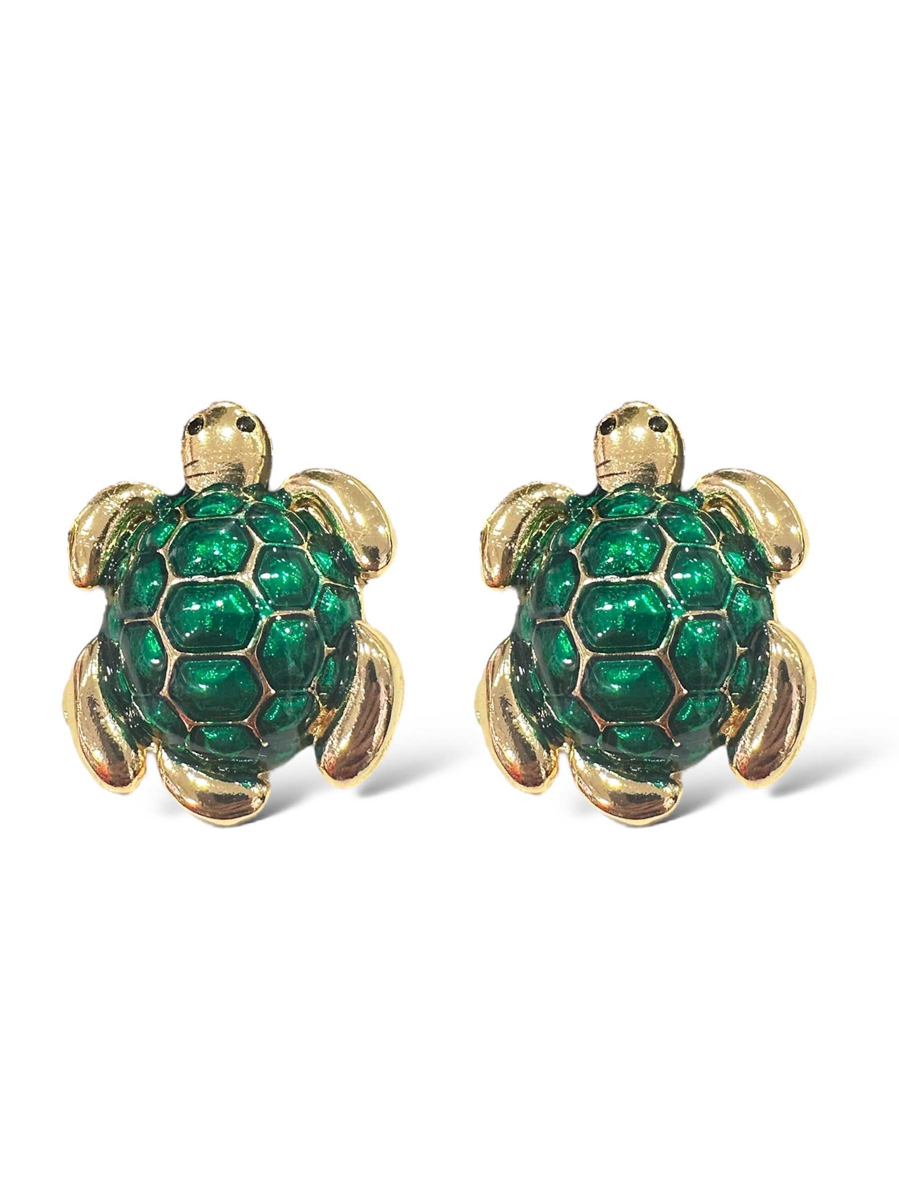 Green Tortoise Earring