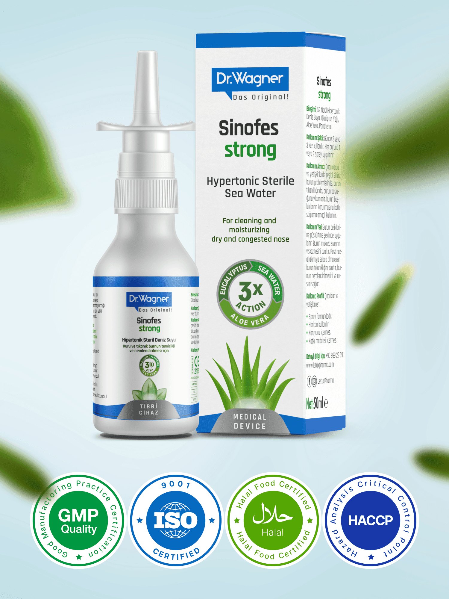 Sinofes Strong, Yetişkinlerde Burun Tıkanıklığı İçin Burun Spreyi - 50ml