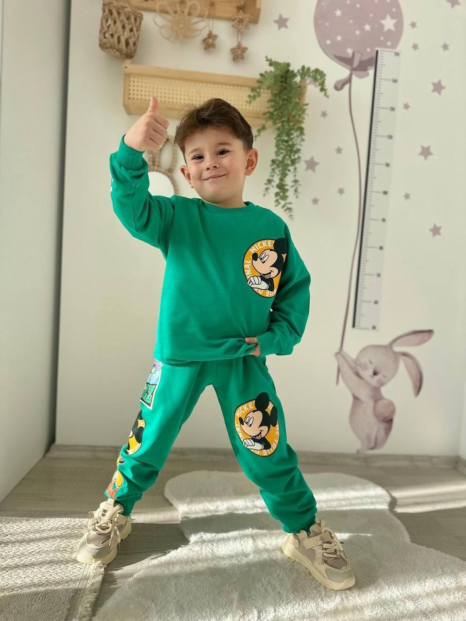 Yeşil Mickey Eşofman Takımı
