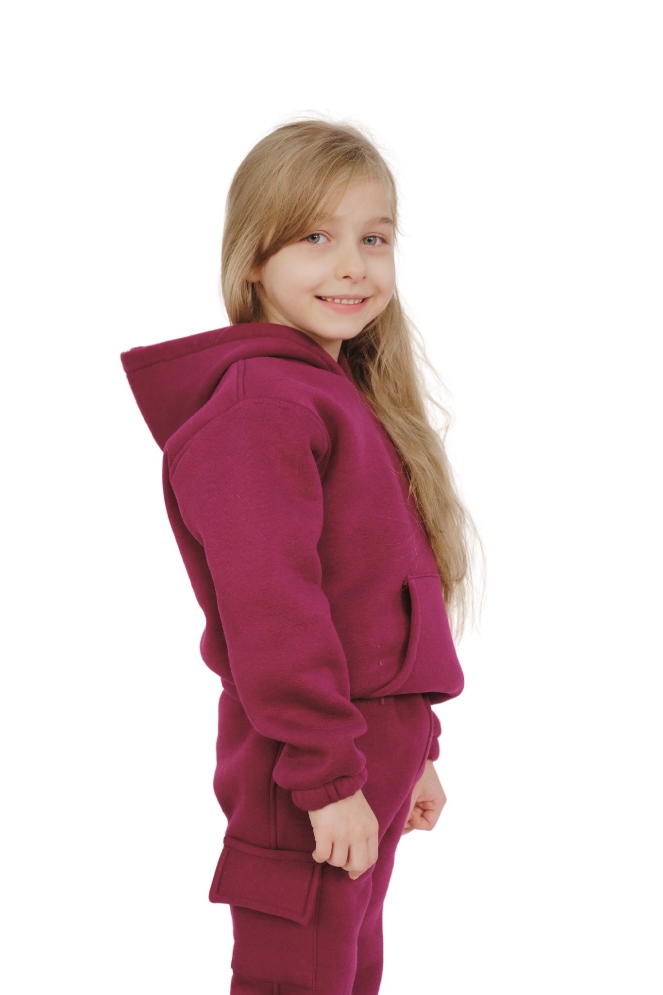fuşya şardonlu sweat