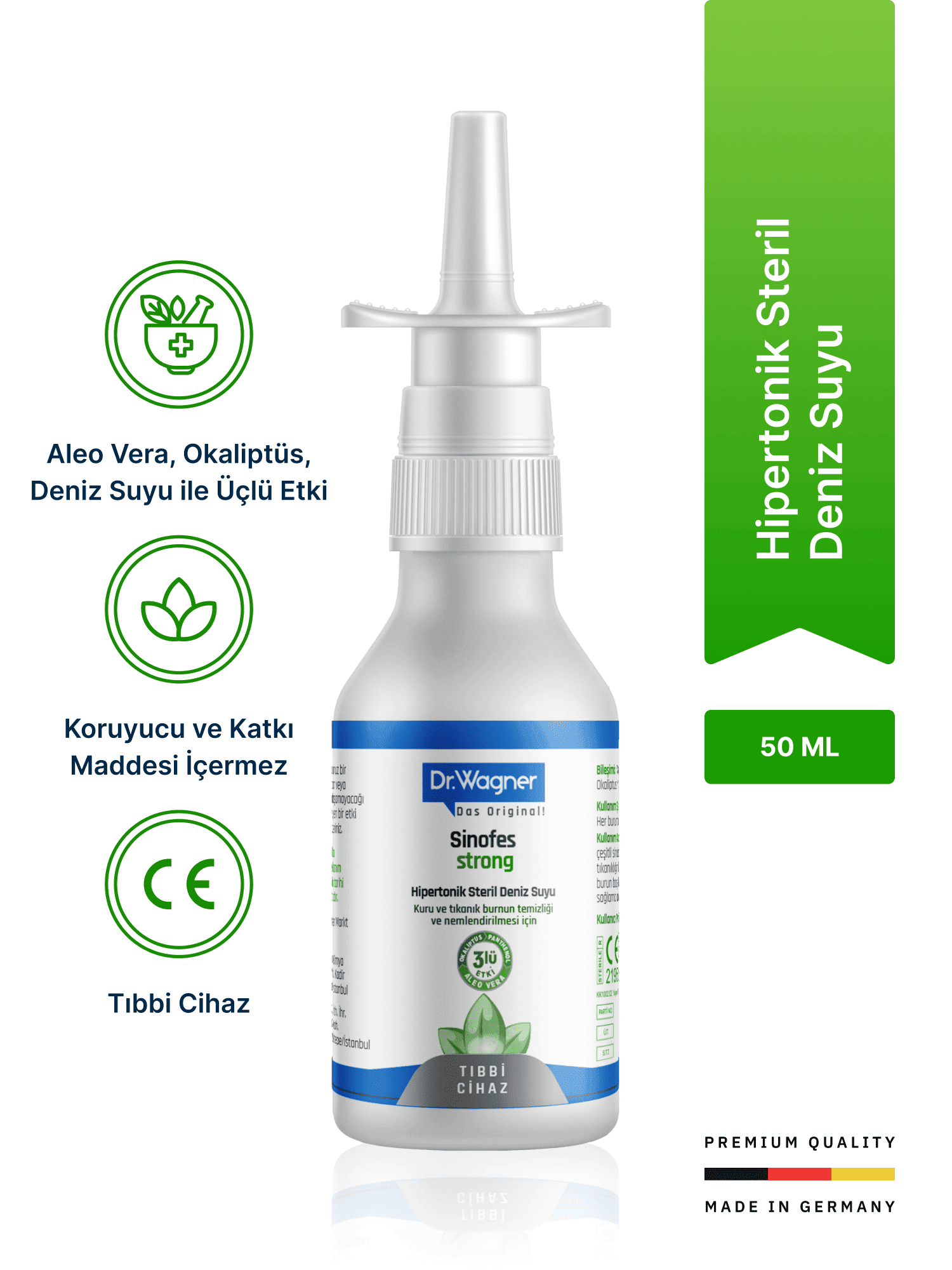 Sinofes Strong, Yetişkinlerde Burun Tıkanıklığı İçin Burun Spreyi - 50ml