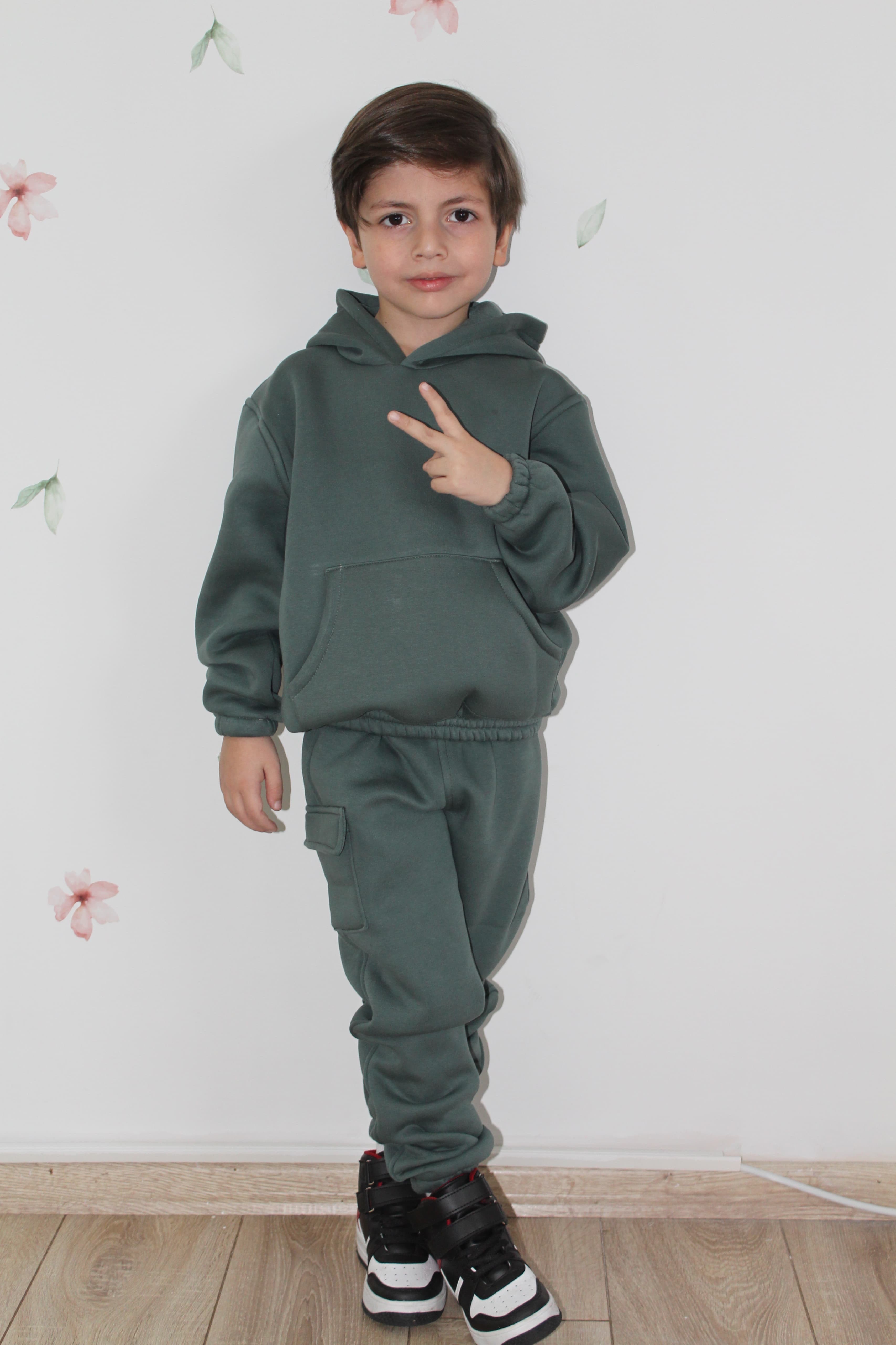 küf yeşili şarsonlu sweat üst