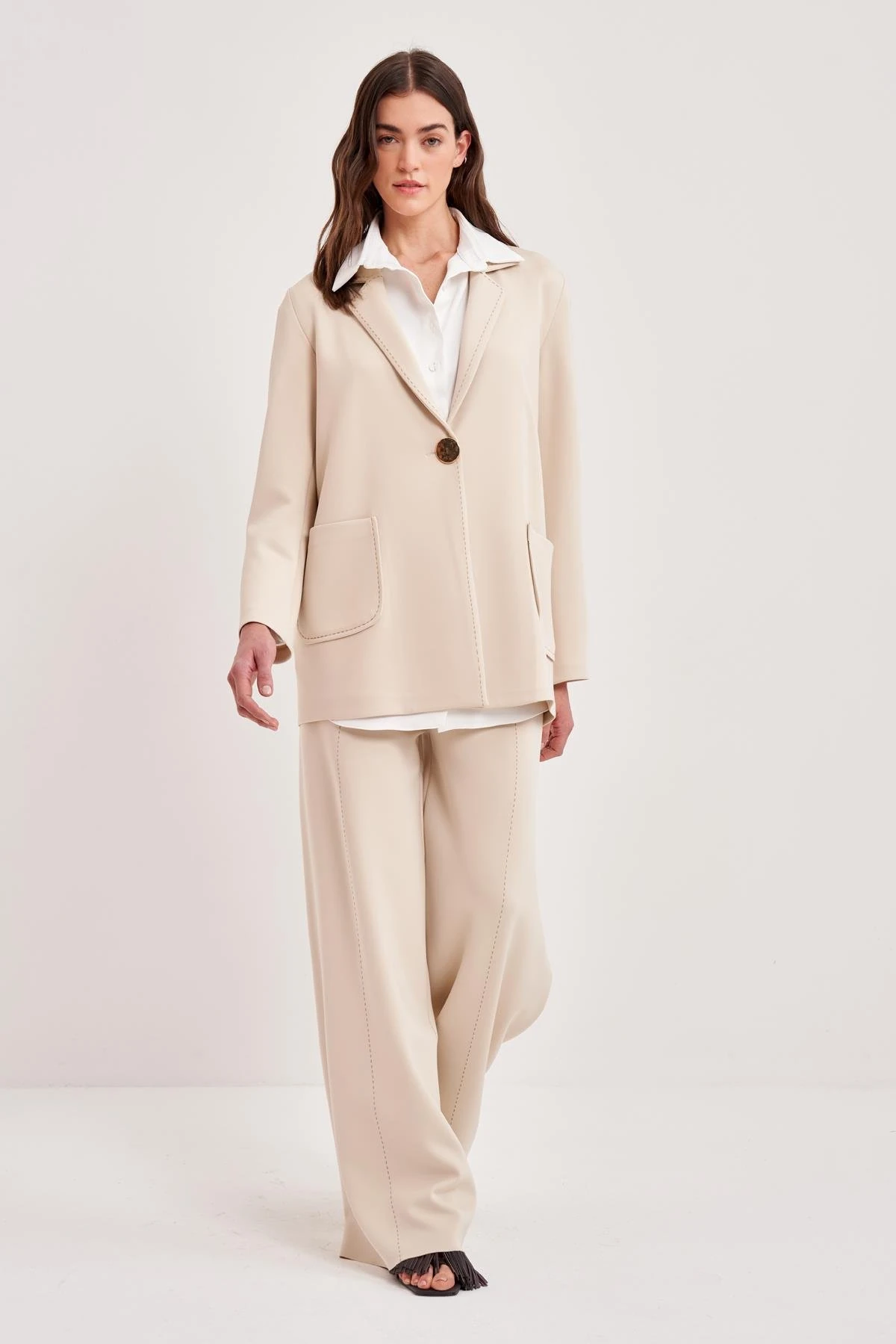 Noi Scuba Punto Dikişli Blazer Takım 75358