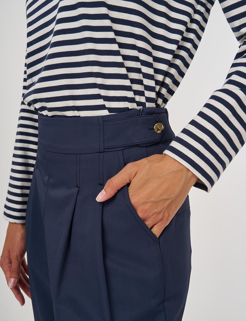 Kayra Havuç Kesim Pileli Pantolon 19017