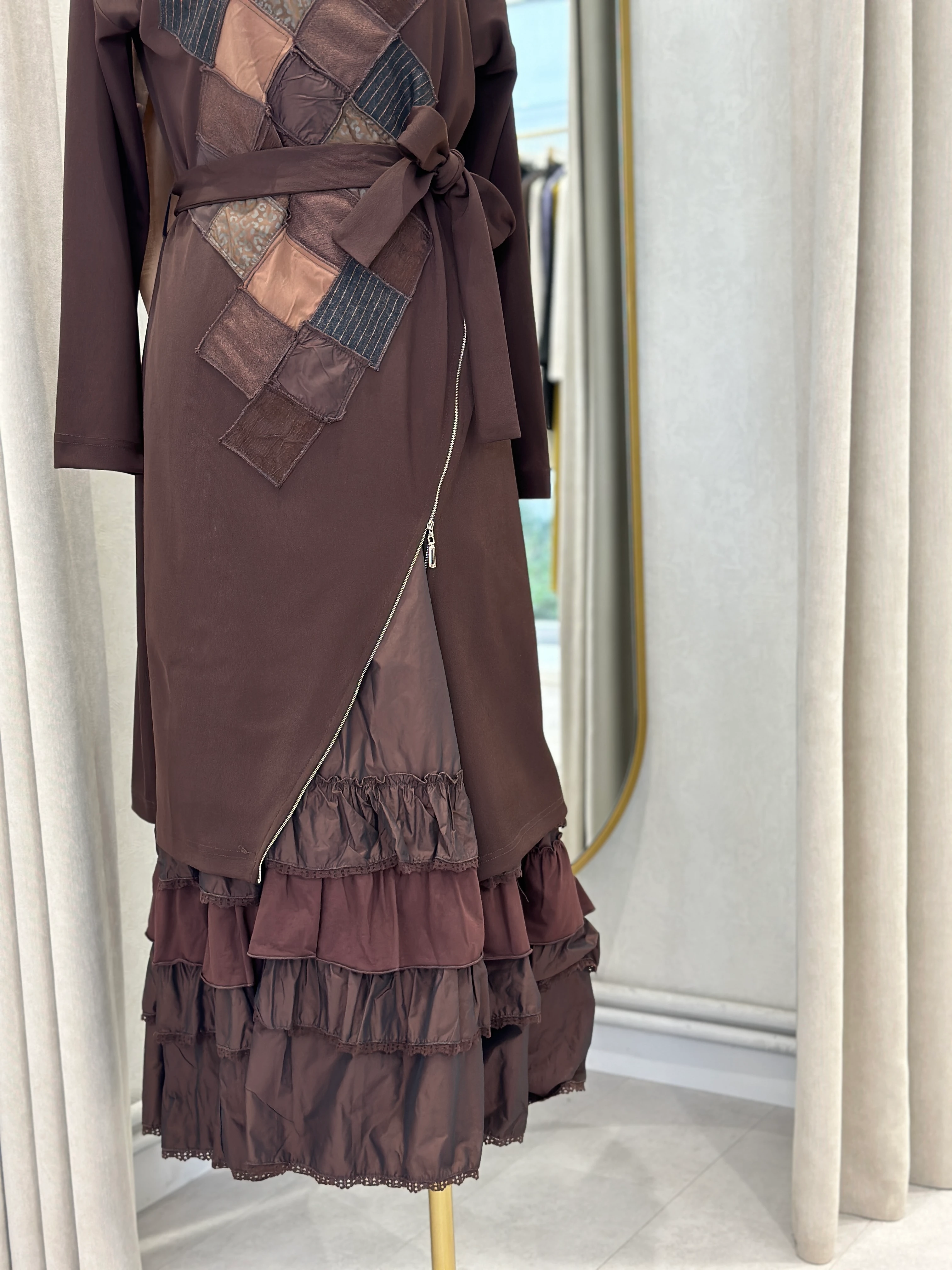 Misswhence Patchwork İkili Elbise 38808